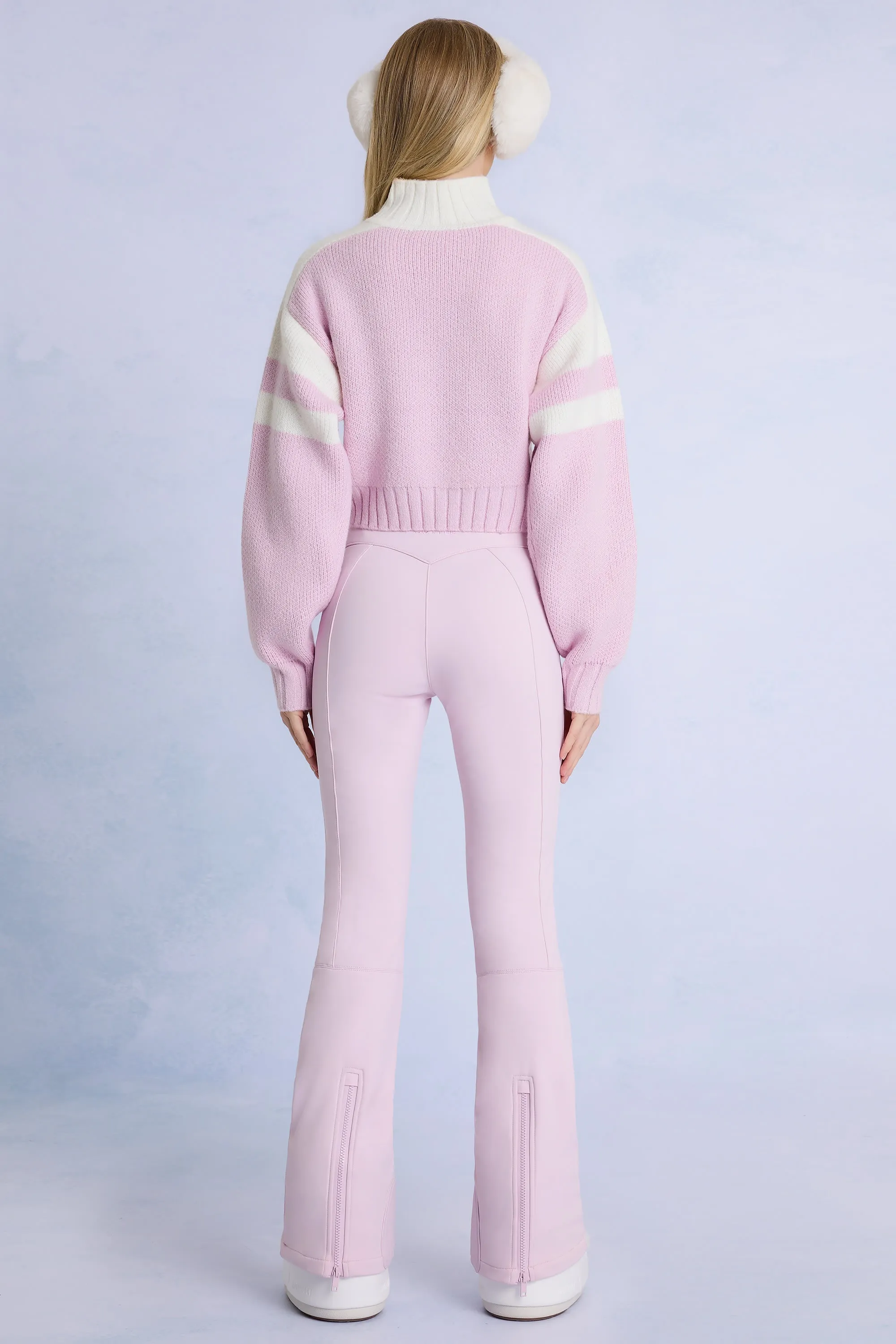 Waterproof Belted Ski Salopettes in Powder Pink sold by Bo + Tee product image thumbnail 2