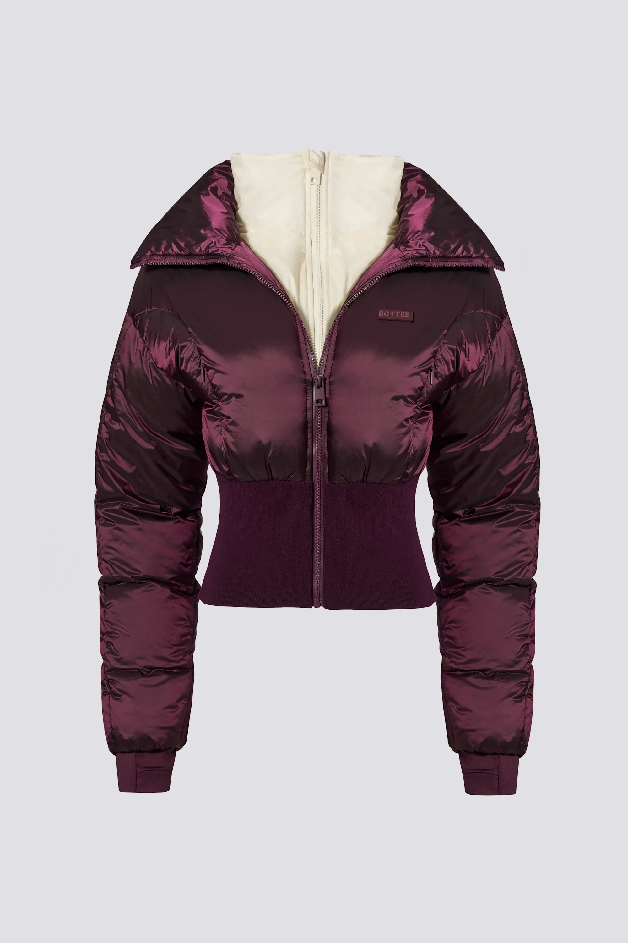 Waterproof Layered Ski Jacket in Burgundy sold by Bo + Tee product image thumbnail 3