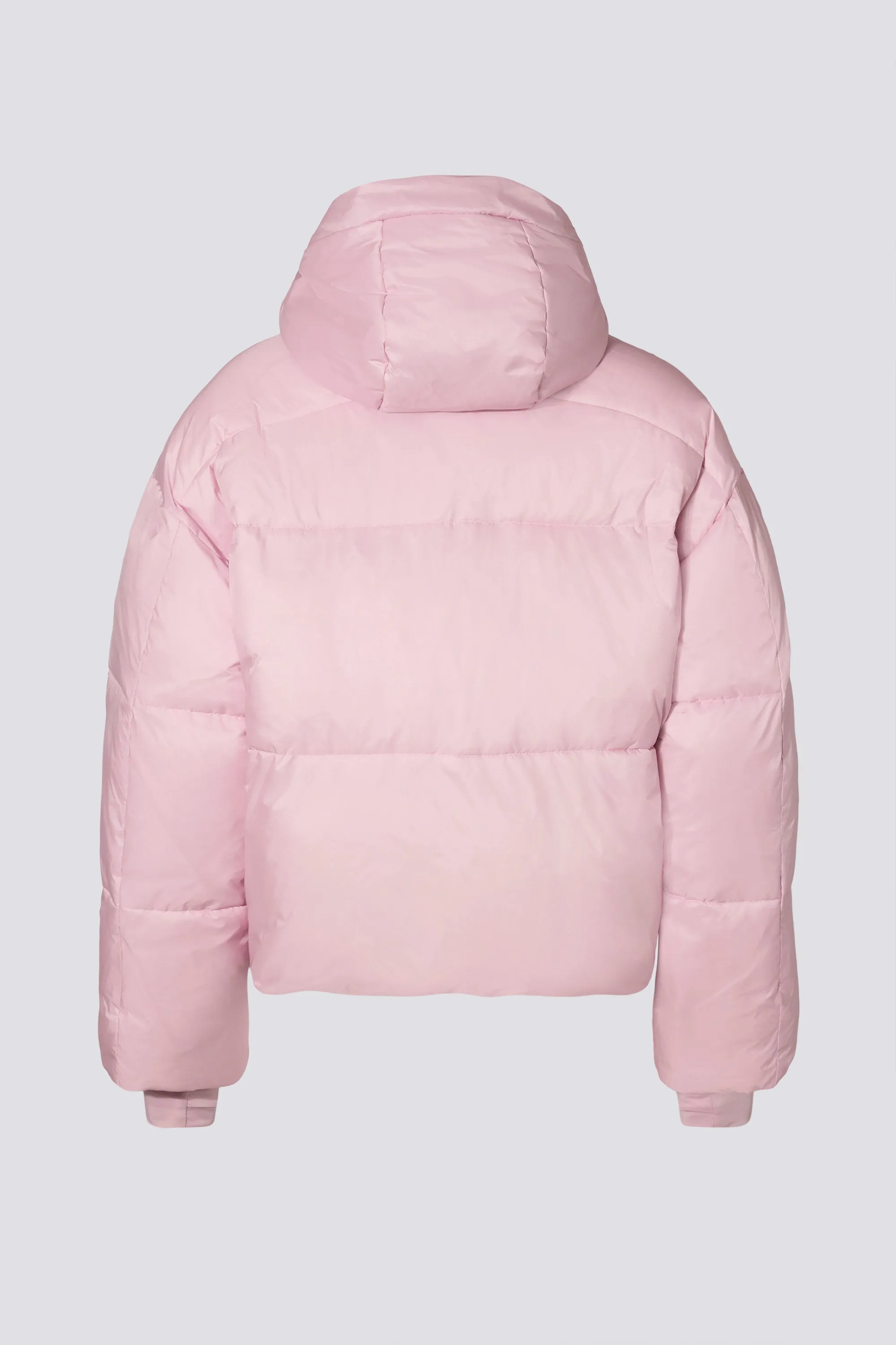 Waterproof Cropped Oversized Ski Jacket in Powder Pink sold by Bo + Tee product image thumbnail 4