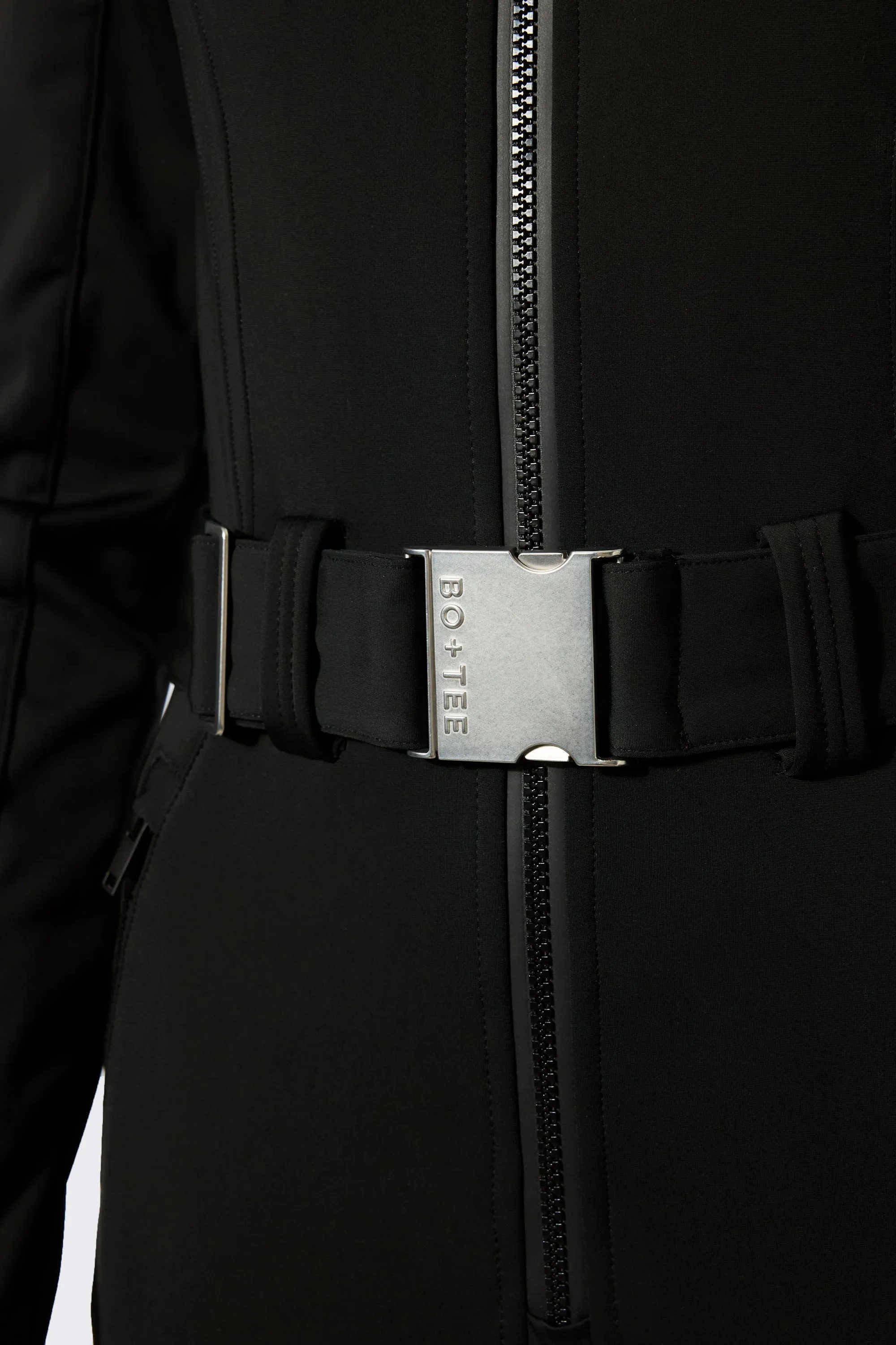 Waterproof Hooded Fitted Ski Suit in Black sold by Bo + Tee product image thumbnail 5