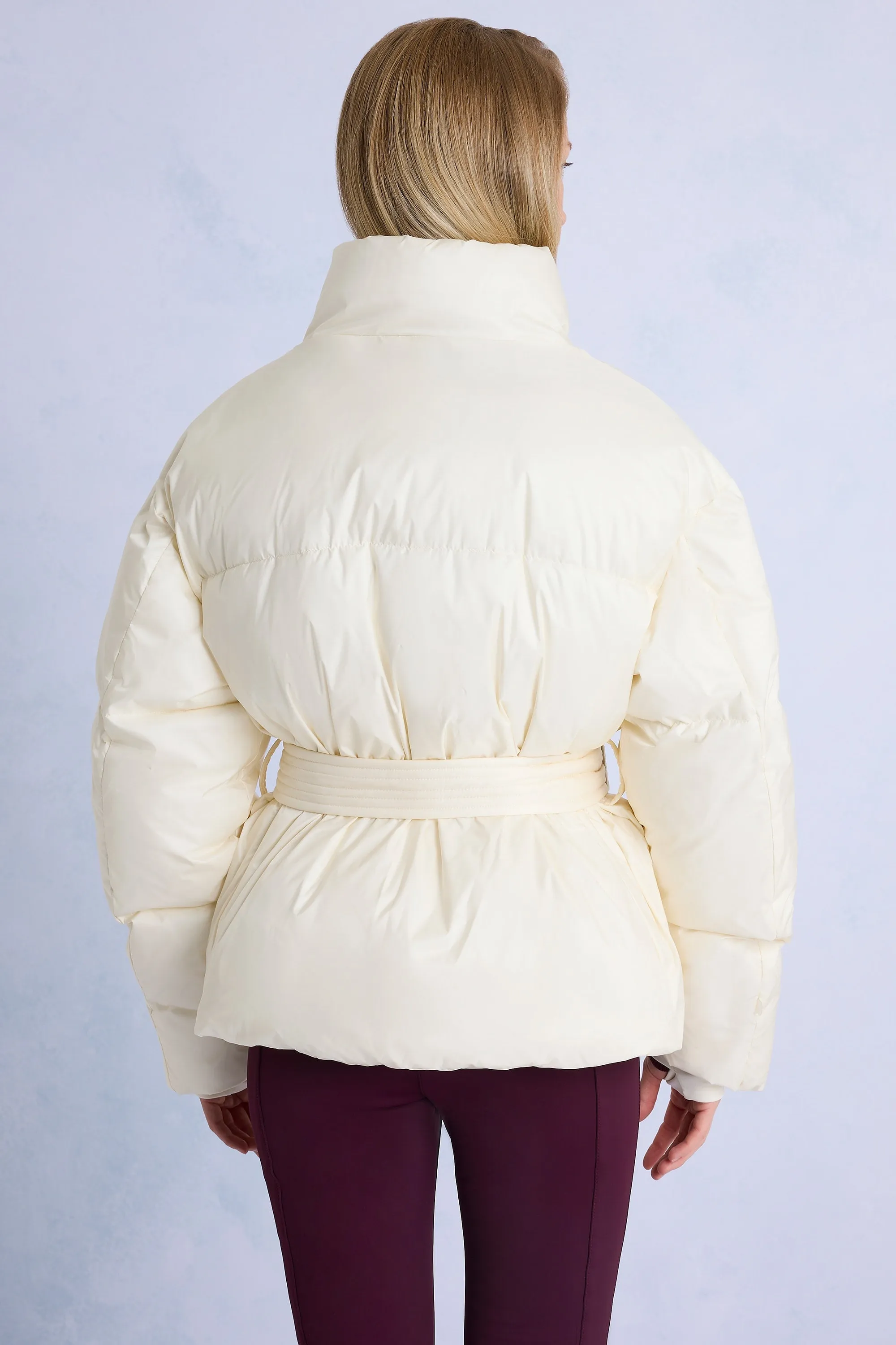Waterproof Belted Oversized Ski Jacket in Ice sold by Bo + Tee product image thumbnail 2