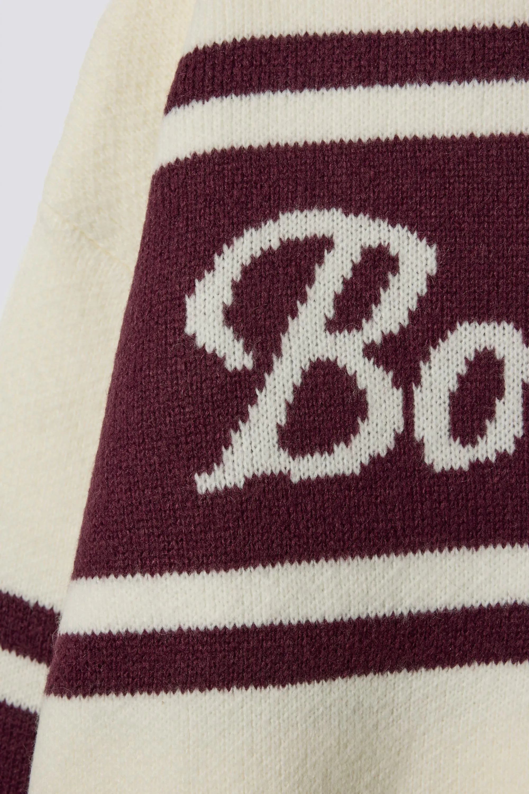 Knit Turtleneck Oversized Jumper in Burgundy sold by Bo + Tee product image thumbnail 5