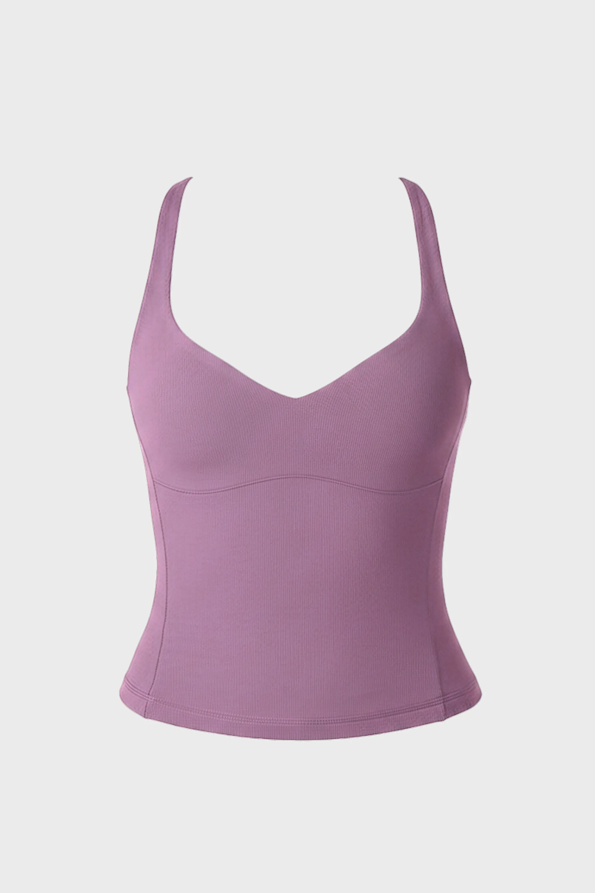 Soft Active Sweetheart-Neck Tank Top in Dusk sold by Bo + Tee product image thumbnail 3