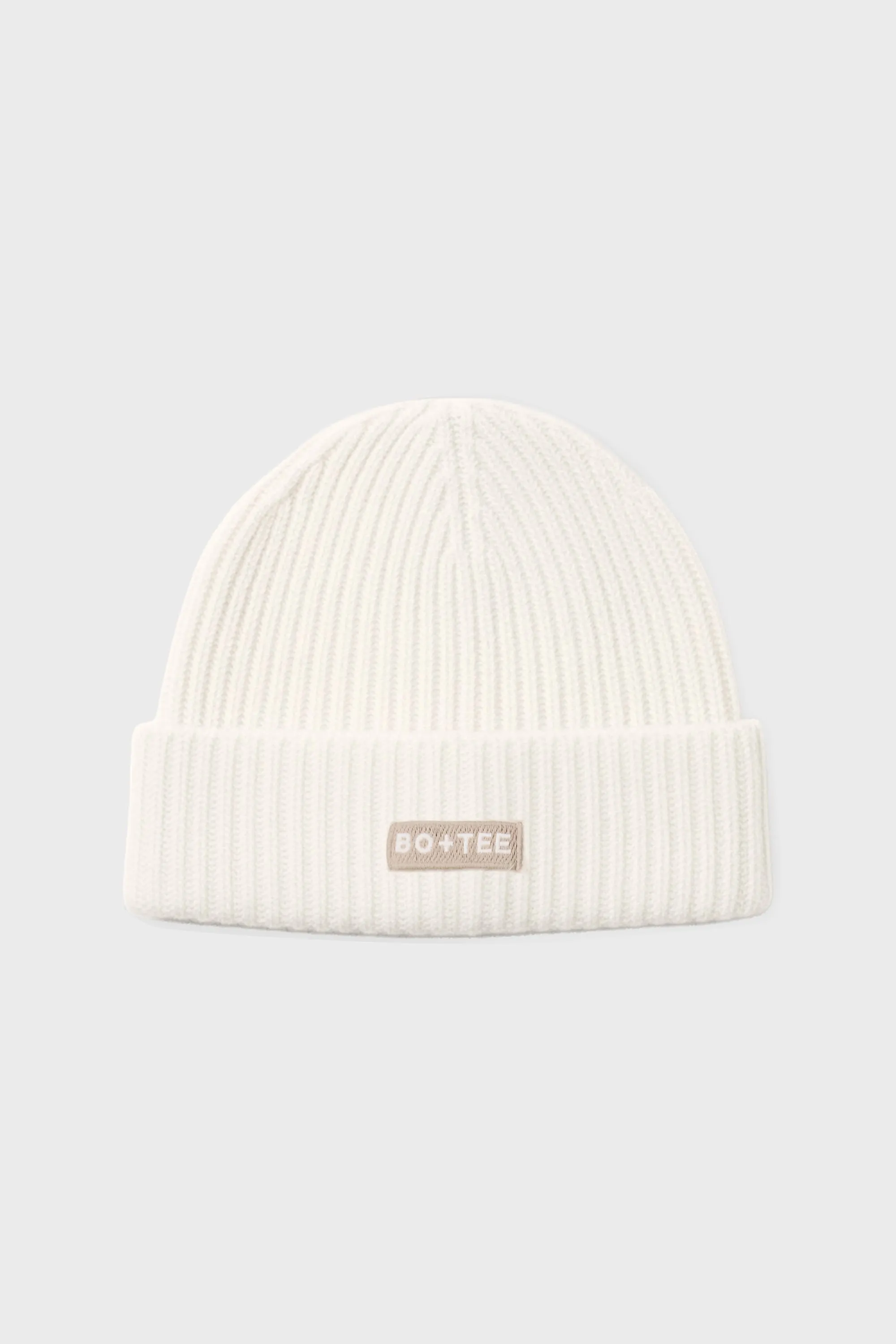 Ribbed Knit Beanie Hat in Ivory sold by Bo + Tee product image thumbnail 3