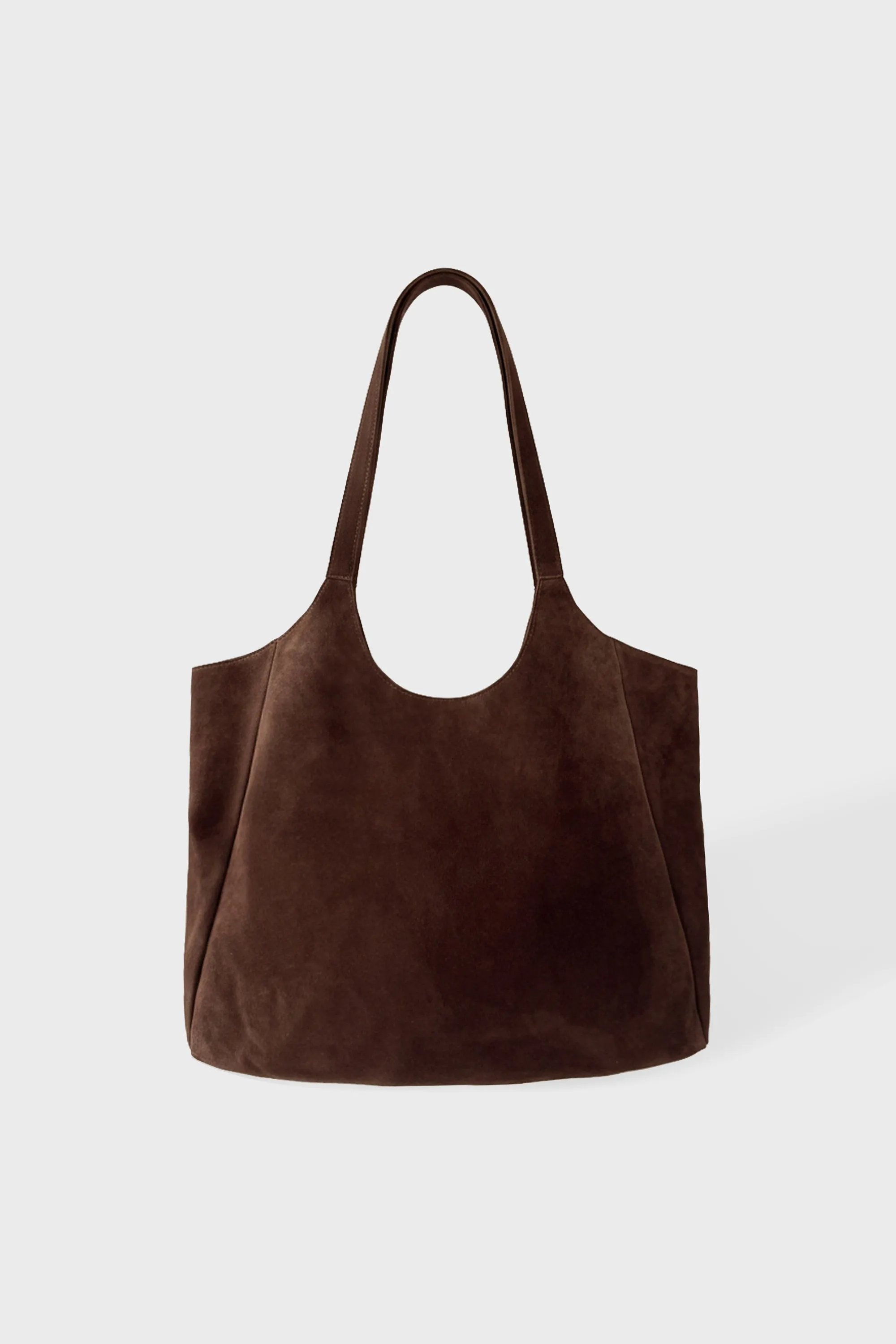 Suede Tote Bag in Espresso sold by Bo + Tee product image thumbnail 3