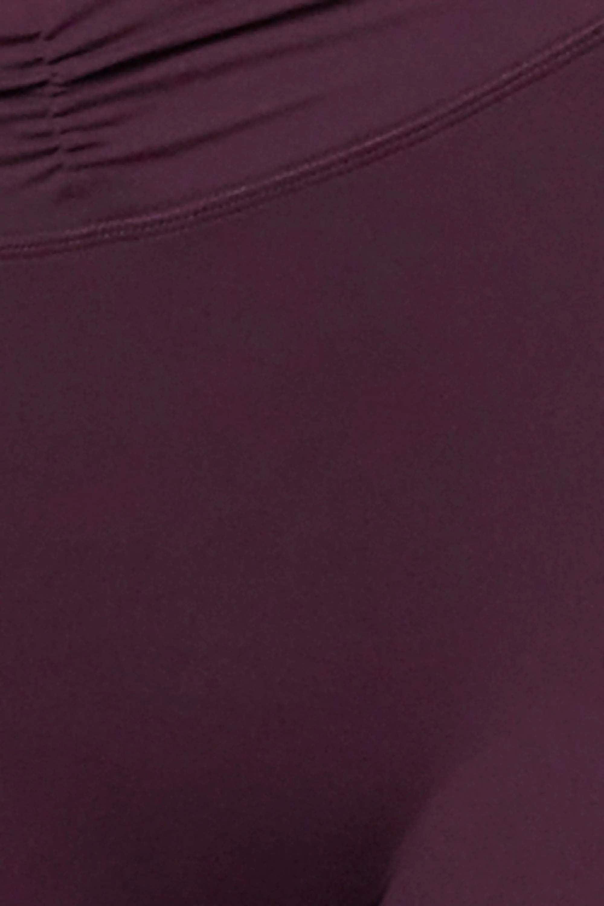 Soft Active Ruched Flared Trousers in Plum sold by Bo + Tee product image thumbnail 4