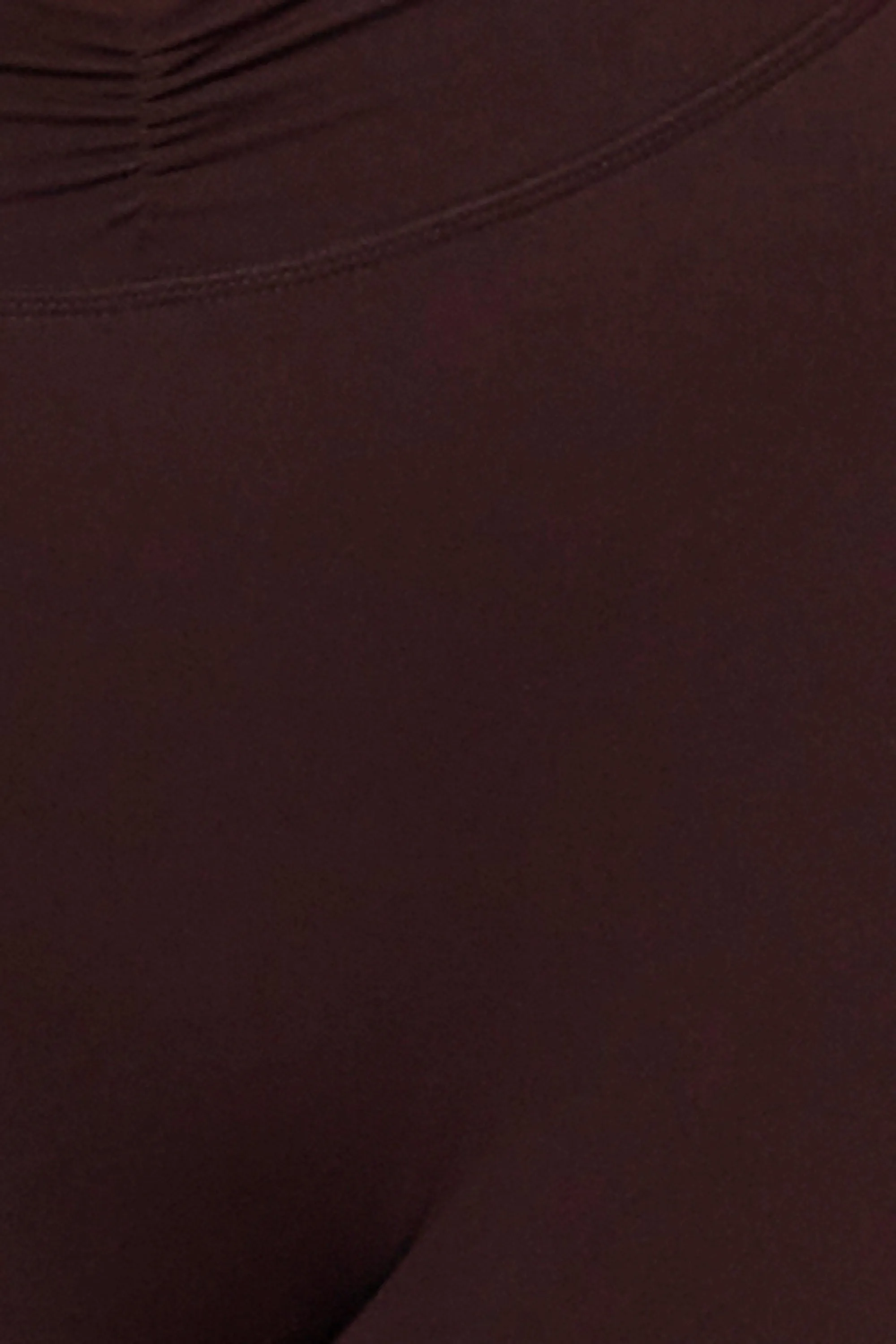 Soft Active Ruched Flared Trousers in Espresso sold by Bo + Tee product image thumbnail 4