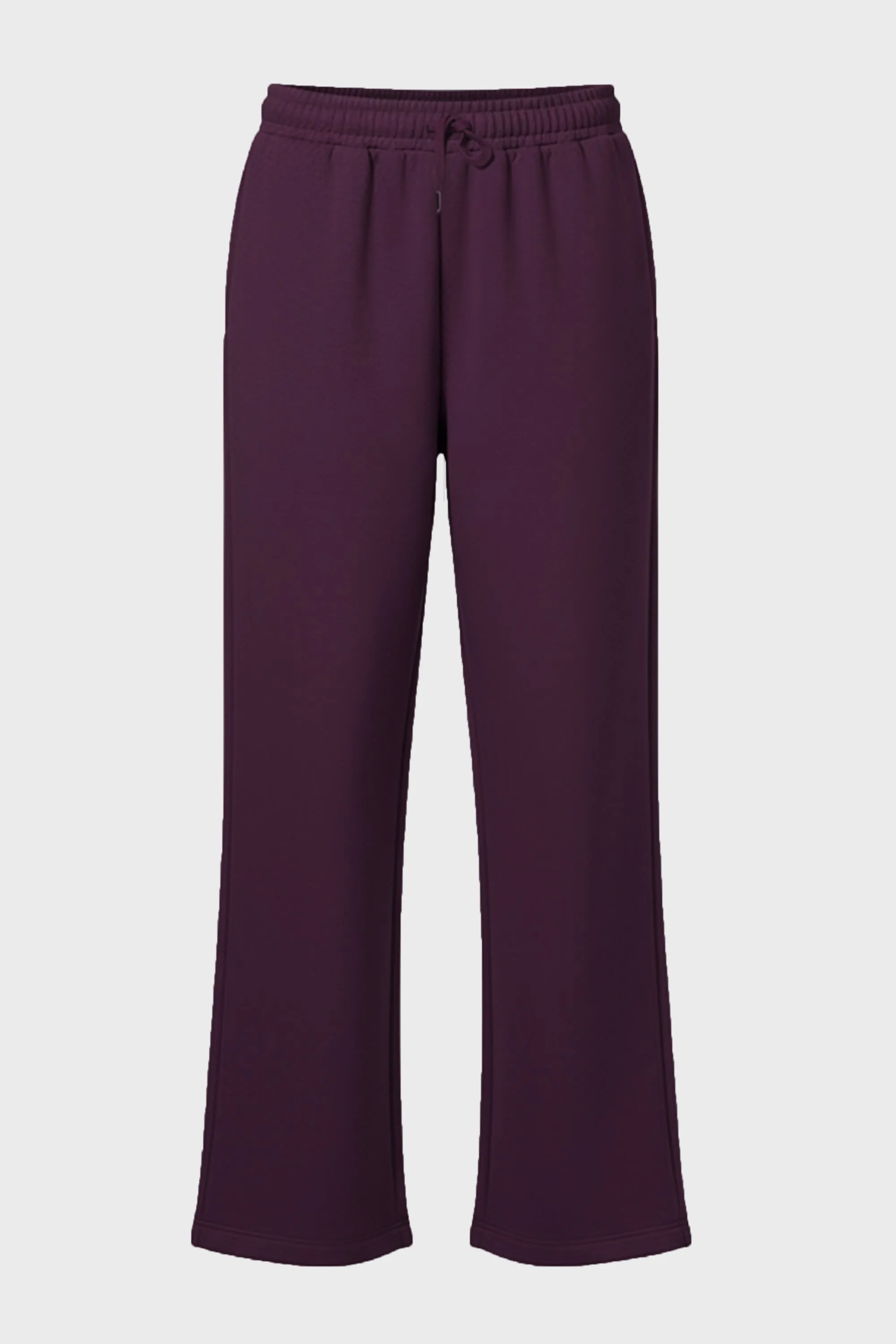 Brushed Jersey Wide-Leg Joggers in Plum sold by Bo + Tee product image thumbnail 3