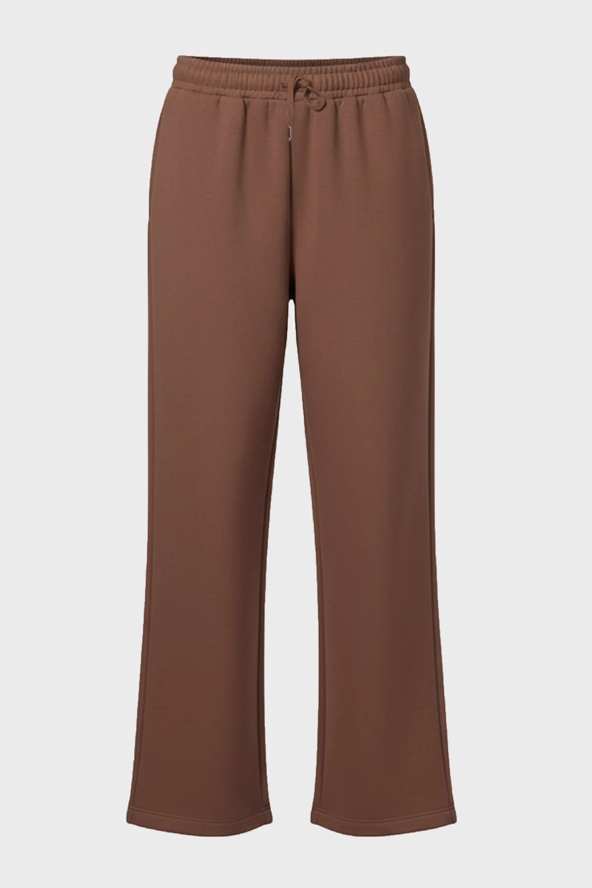 Brushed Jersey Wide-Leg Joggers in Cocoa sold by Bo + Tee product image thumbnail 3