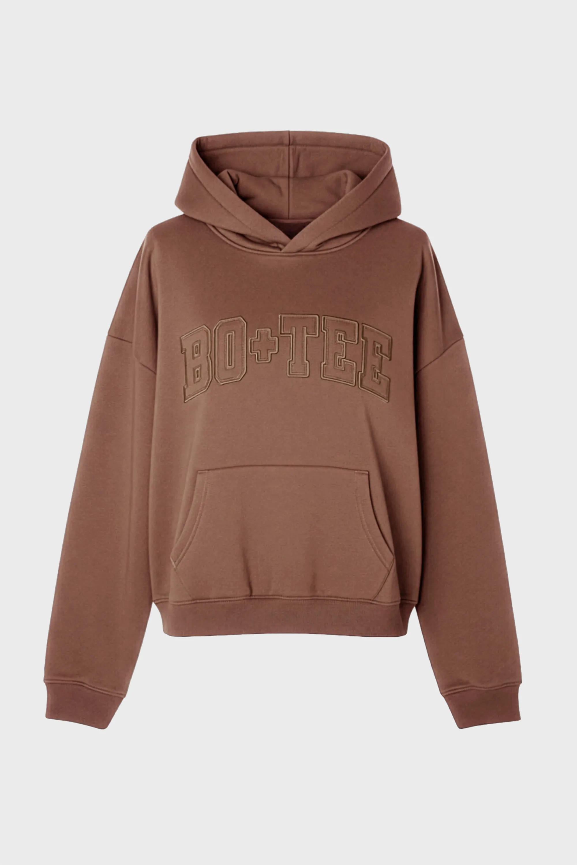 Embroidered Oversized Hoodie in Cocoa sold by Bo + Tee product image thumbnail 3
