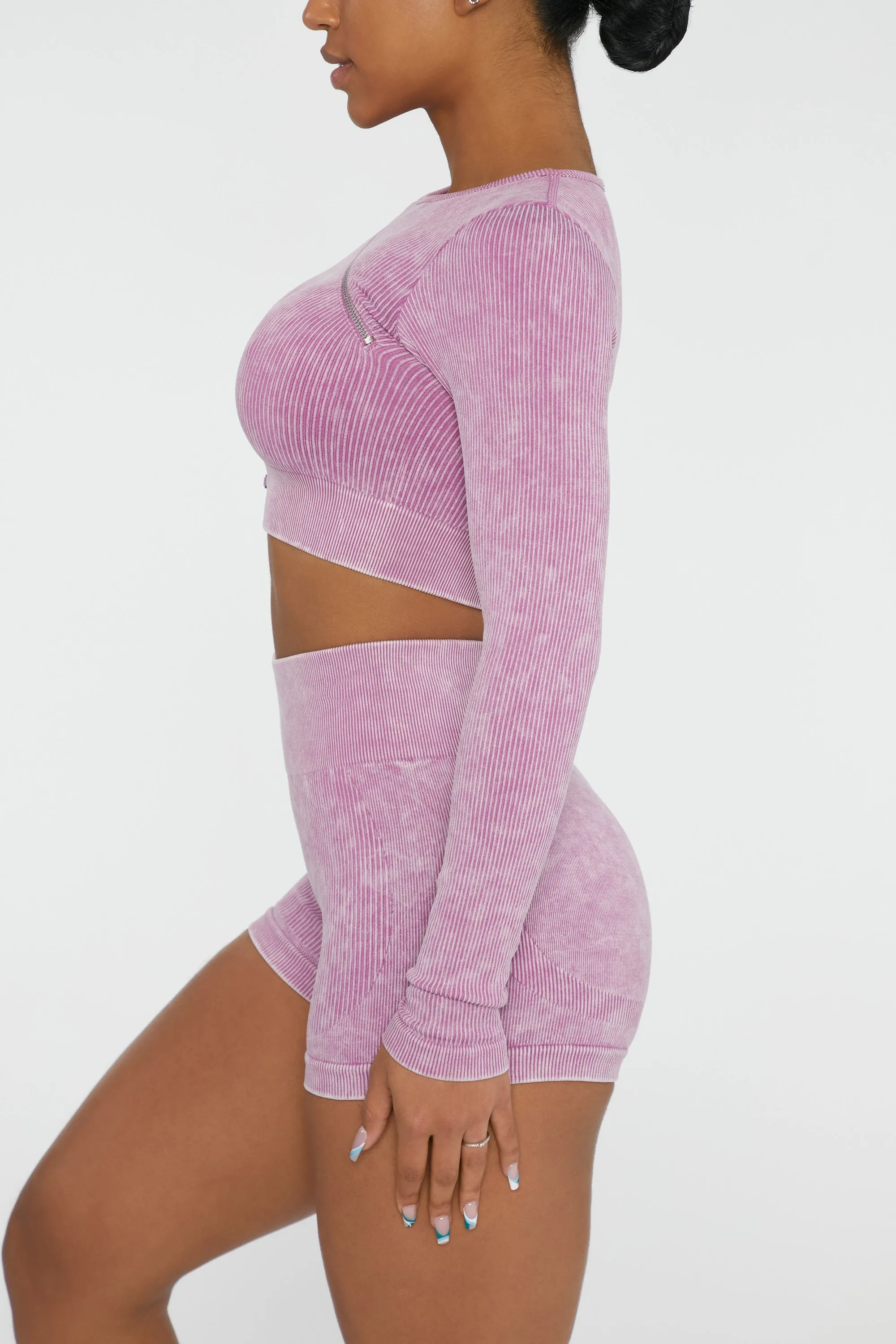 Agile - Crop Top in Pink sold by Bo + Tee product image thumbnail 2