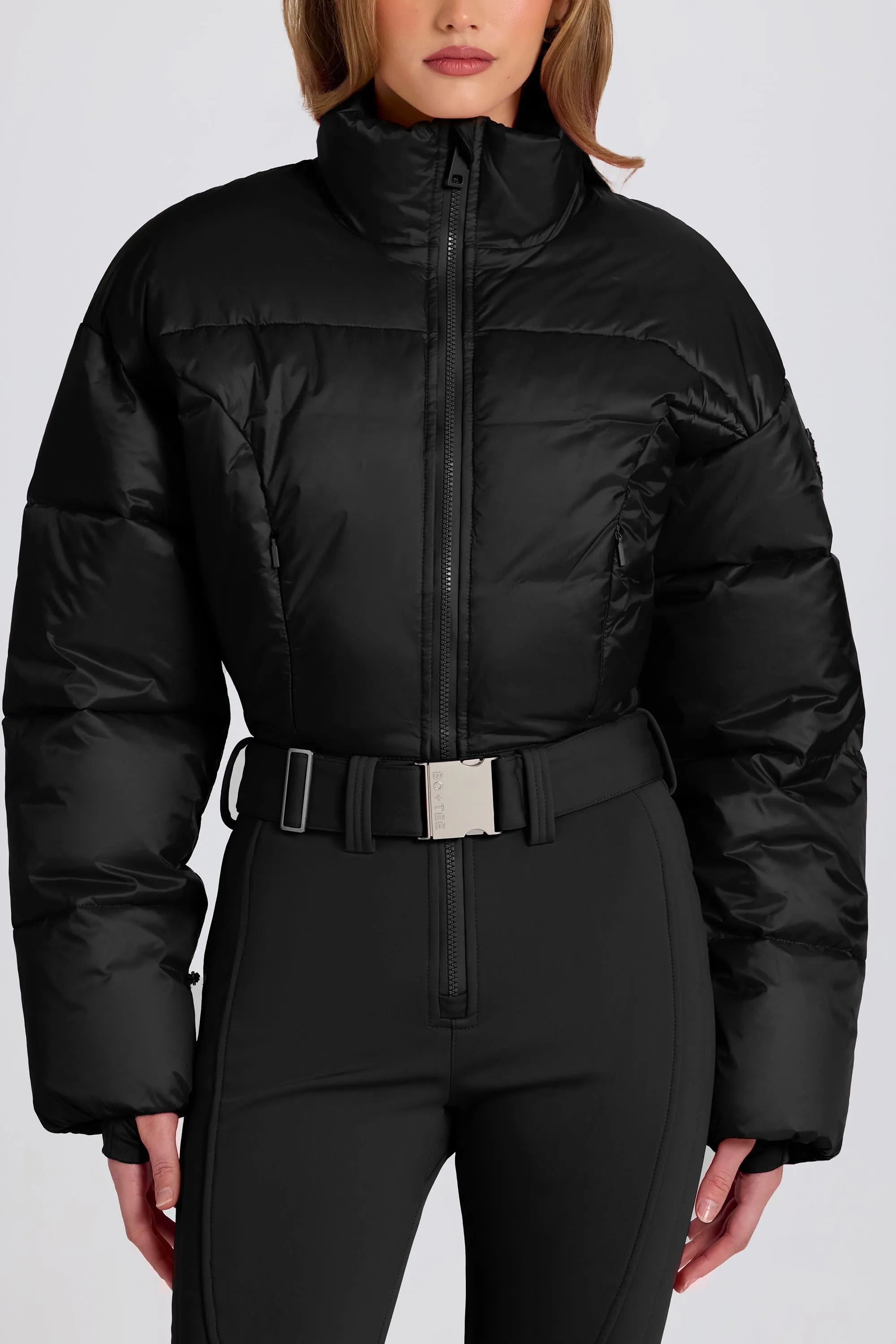 Waterproof Padded Belted Ski Suit in Black sold by Bo + Tee product image thumbnail 3