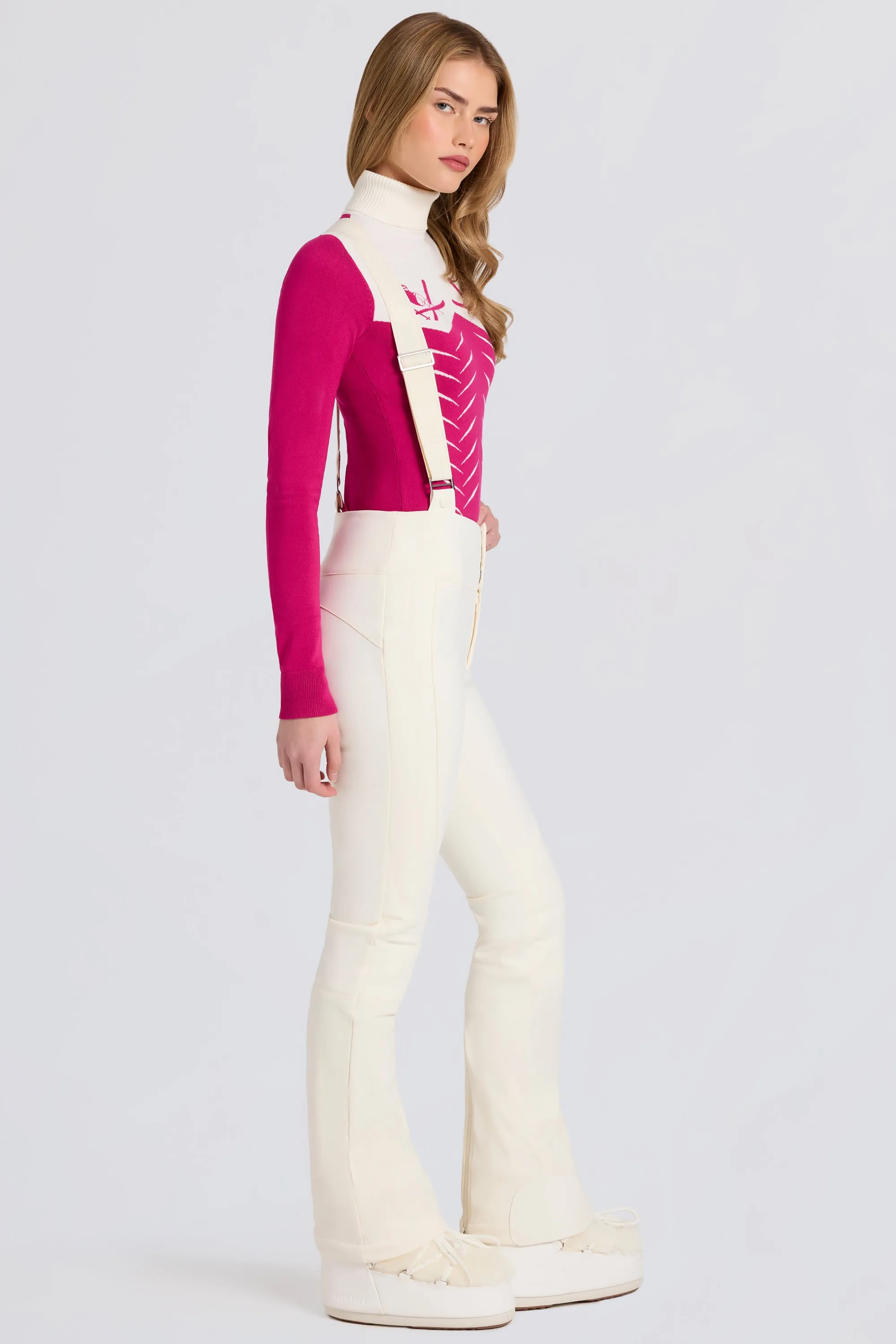 Waterproof High-Rise Salopettes with Suspenders in Ice sold by Bo + Tee product image thumbnail 5