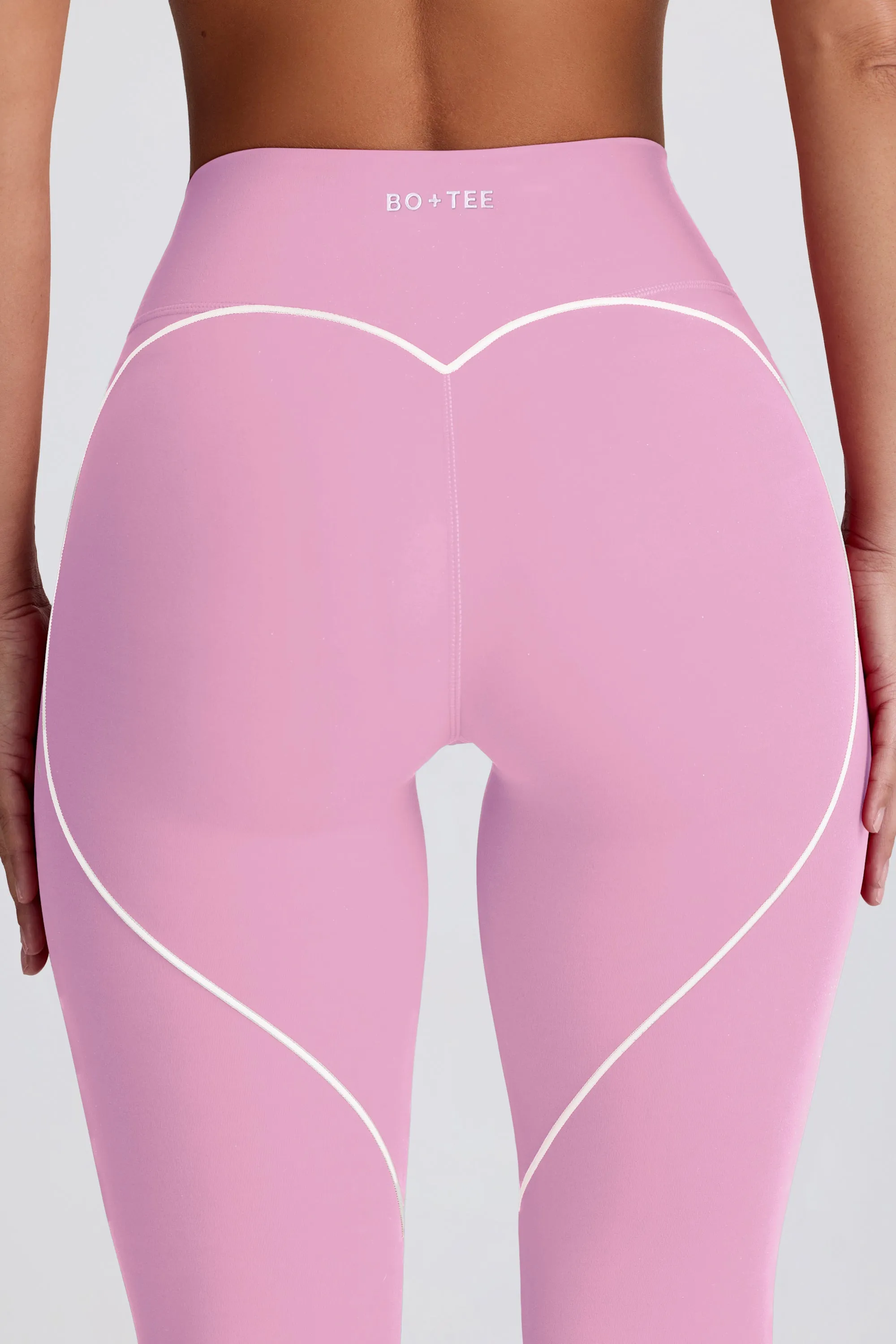 Soft Active Mid-Rise Leggings in Dusty Pink sold by Bo + Tee product image thumbnail 4
