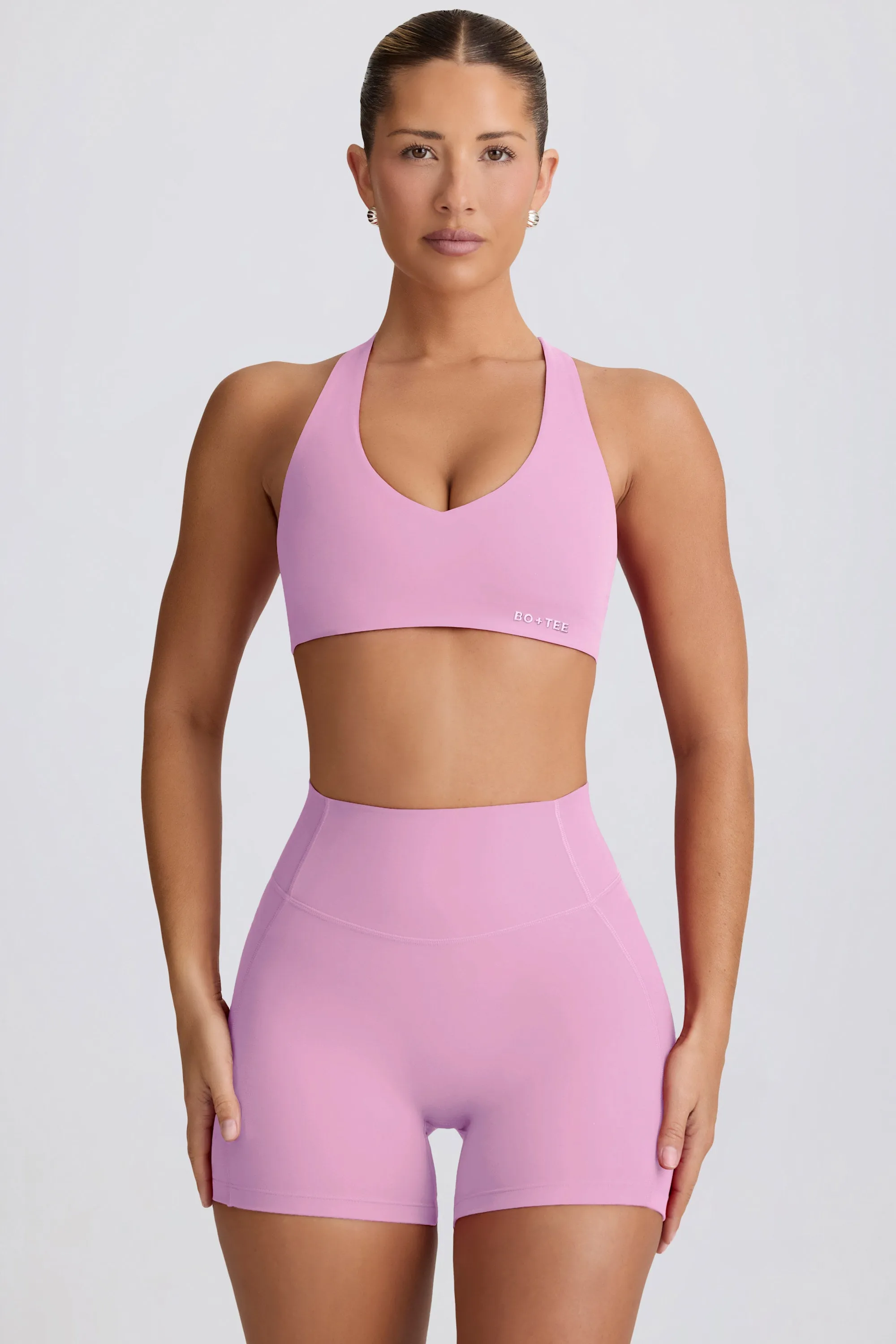 Soft Active Mini Shorts in Dusty Pink sold by Bo + Tee product image thumbnail 5