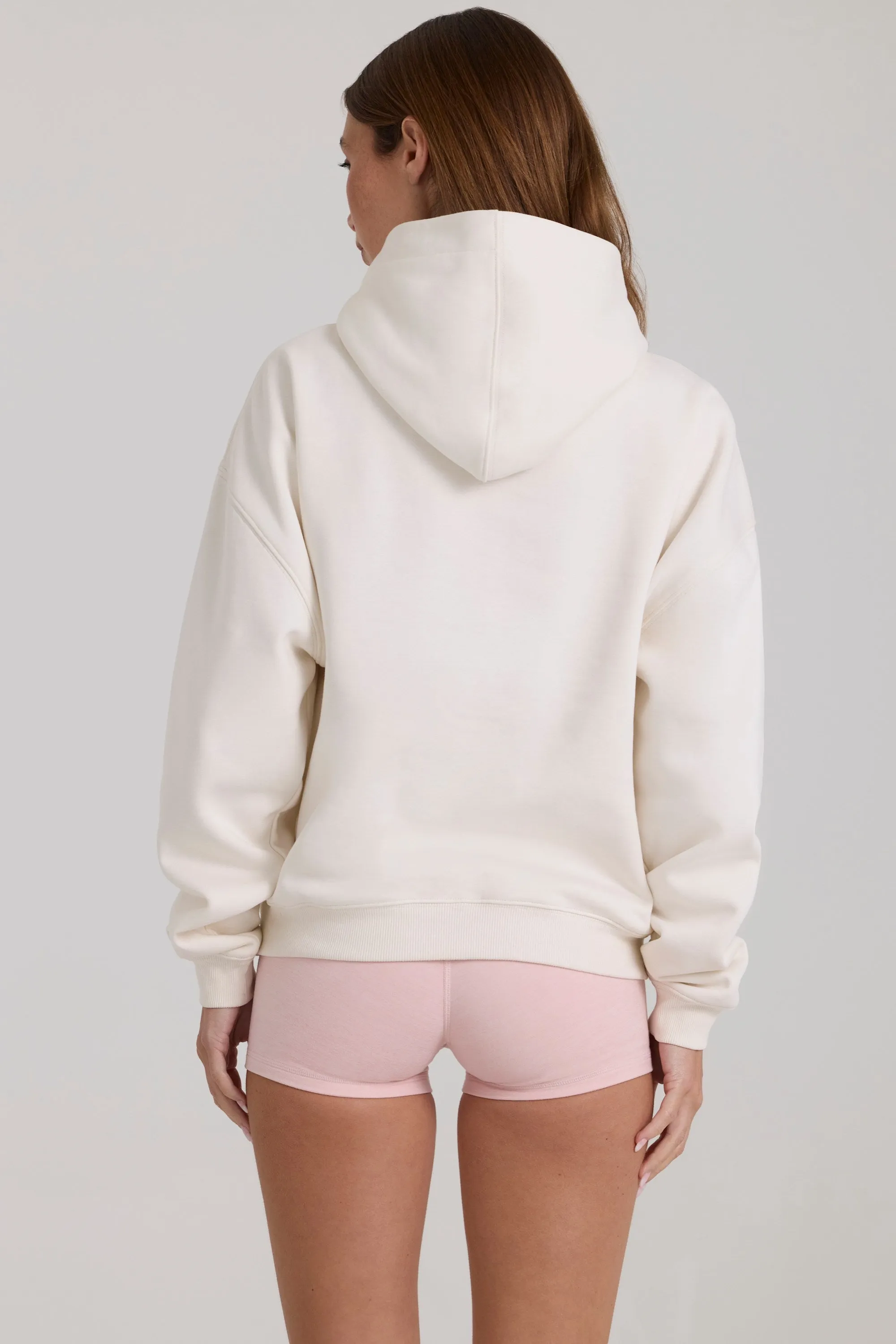 Oversized Applique Hoodie in Ivory sold by Bo + Tee product image thumbnail 2