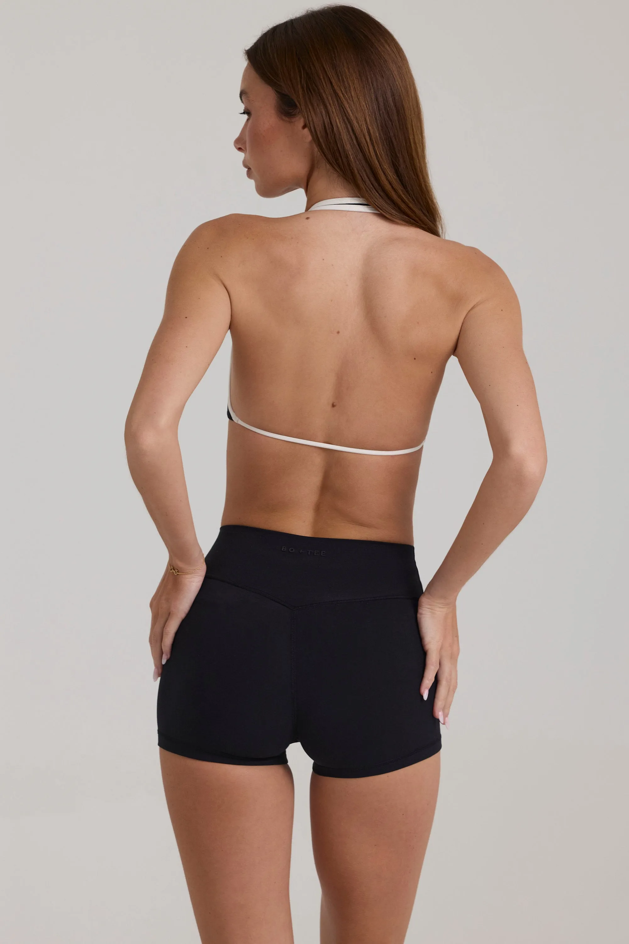 Soft Active Mini Shorts in Black sold by Bo + Tee product image thumbnail 2