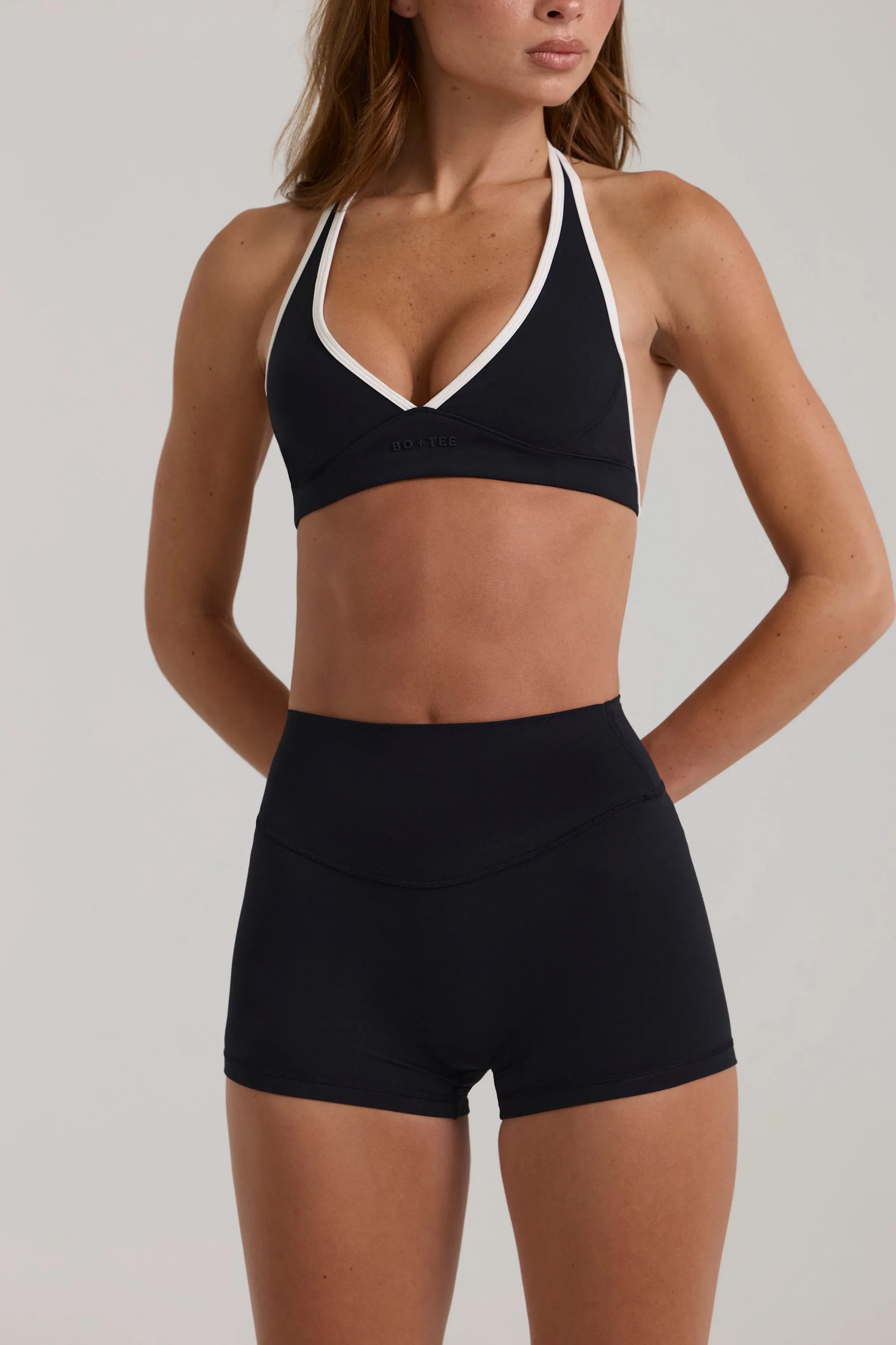 Soft Active Mini Shorts in Black sold by Bo + Tee product image thumbnail 4