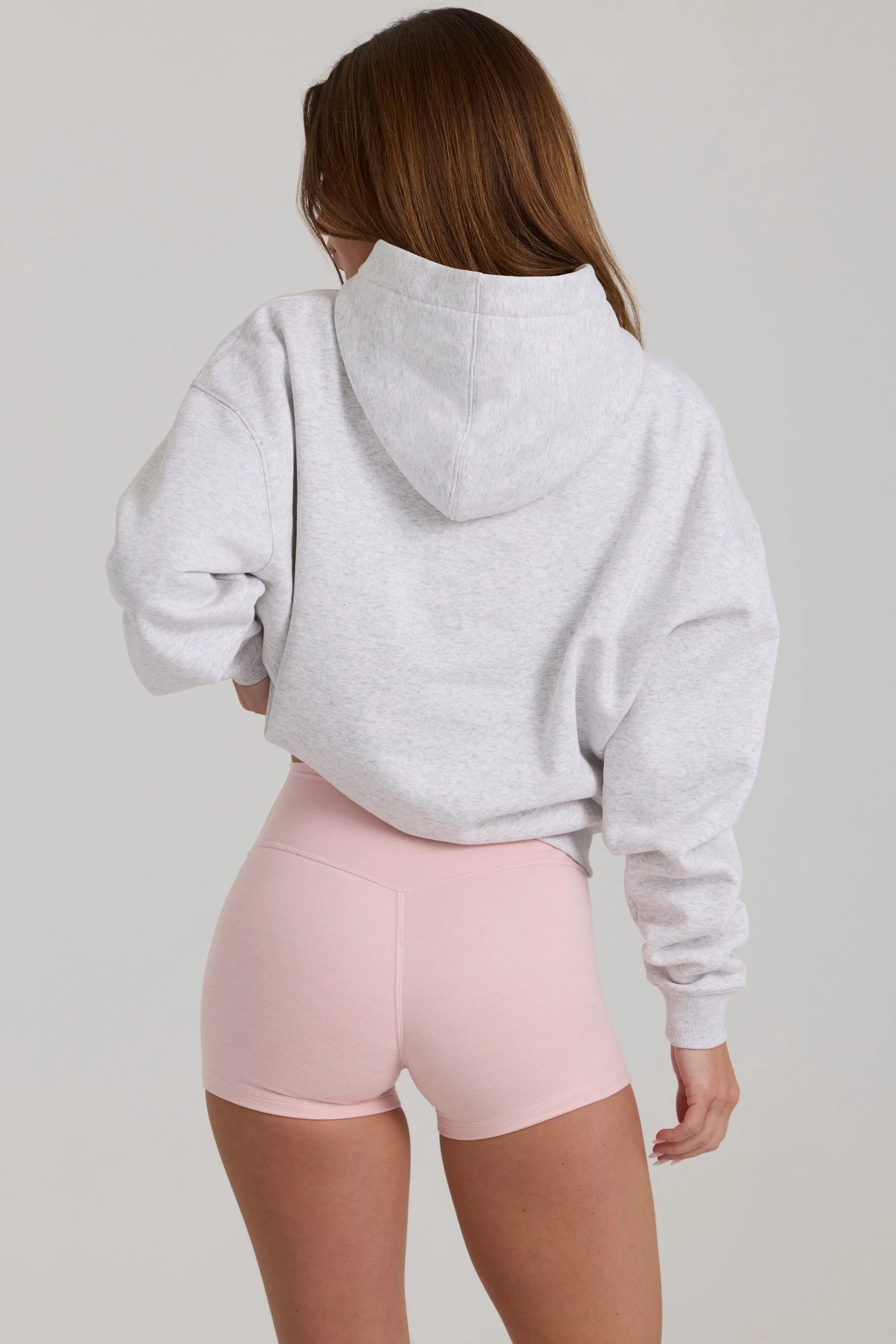 Oversized Applique Hoodie in Grey Marl sold by Bo + Tee product image thumbnail 2