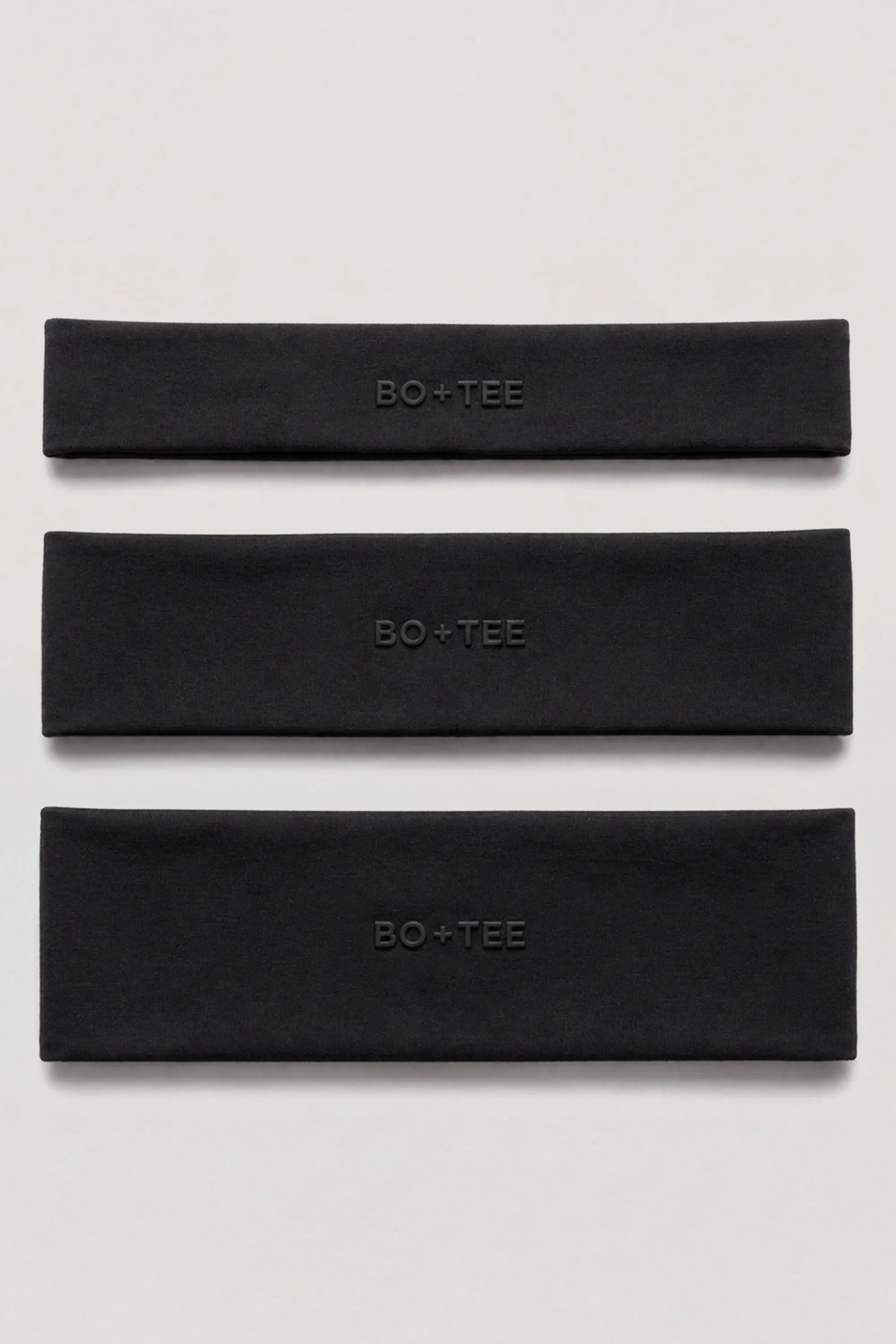 Soft Active Headband 3-Pack in Black sold by Bo + Tee