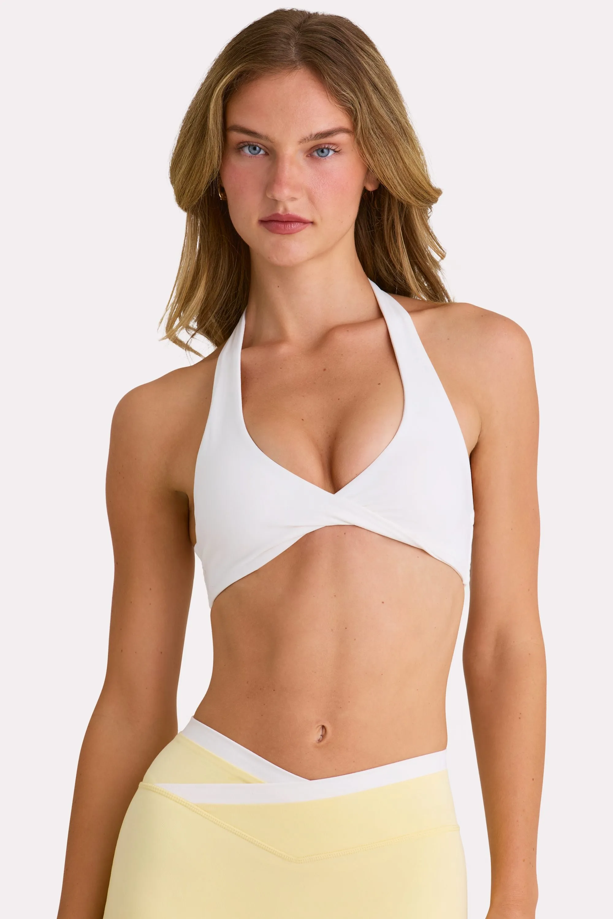Soft Active Sports Bra in Milk sold by Bo + Tee product image thumbnail 2
