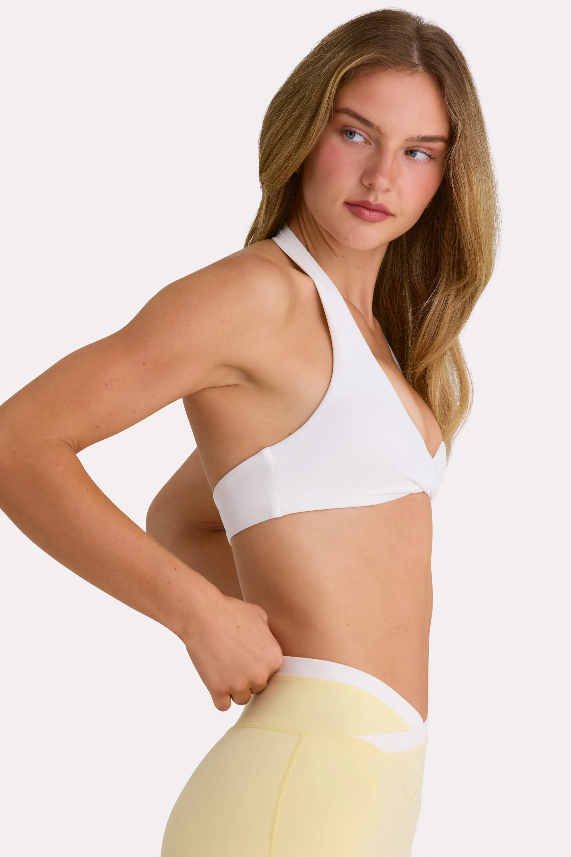 Soft Active Sports Bra in Milk sold by Bo + Tee product image thumbnail 3