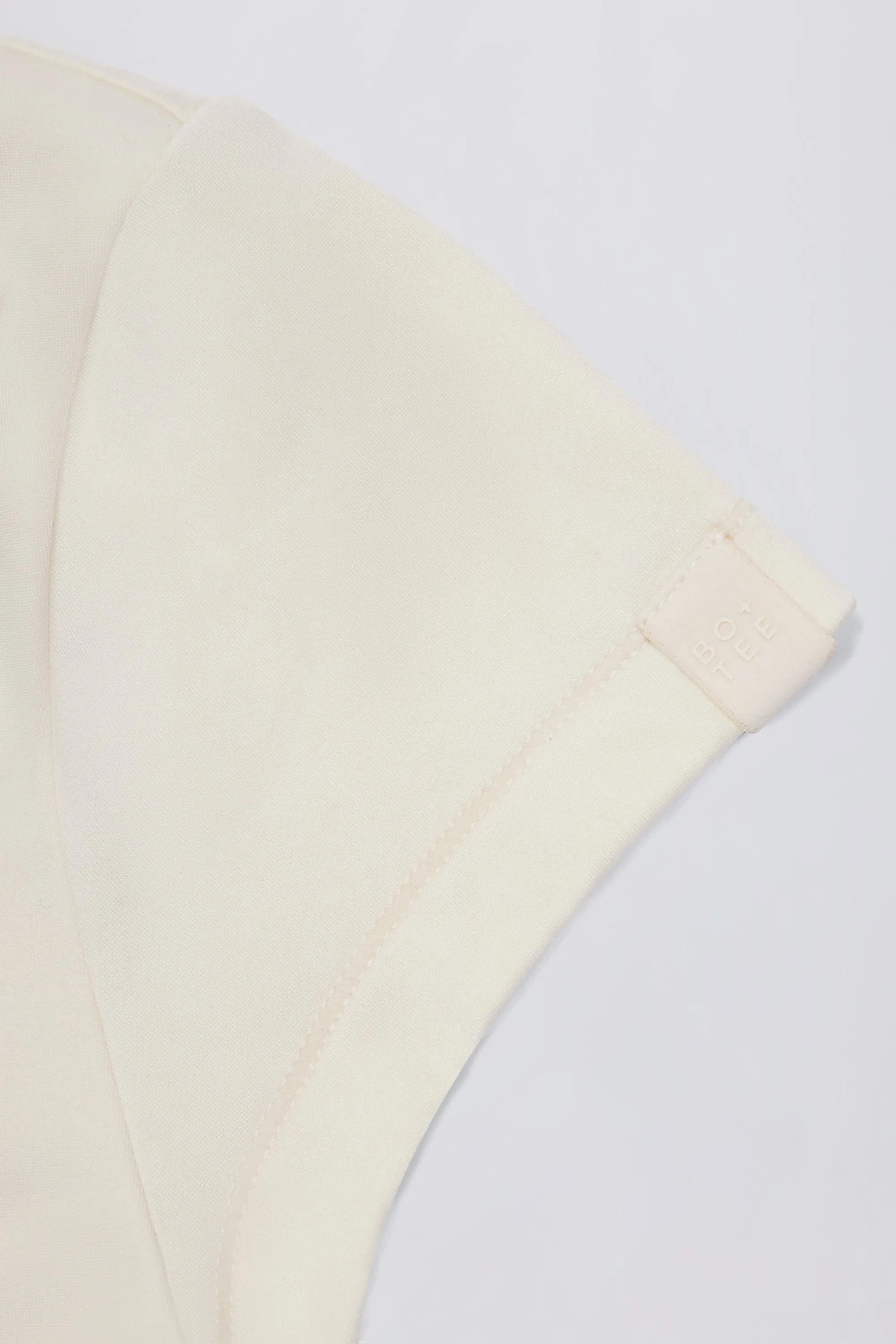 Cut-Out Longline T-Shirt in Oat sold by Bo + Tee product image thumbnail 4