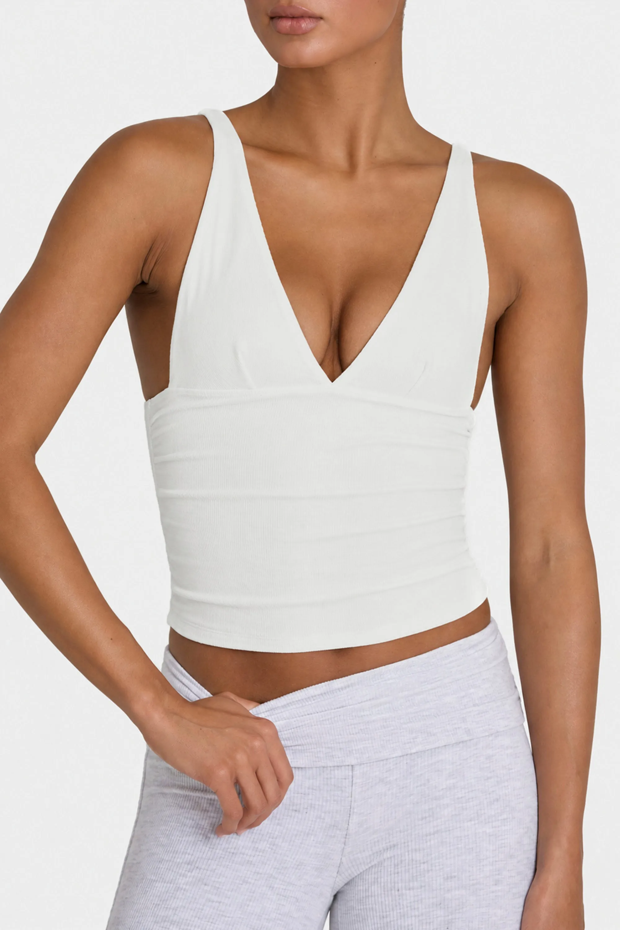 ButterCloud™ Tank Top in Marshmallow sold by Bo + Tee product image thumbnail 4