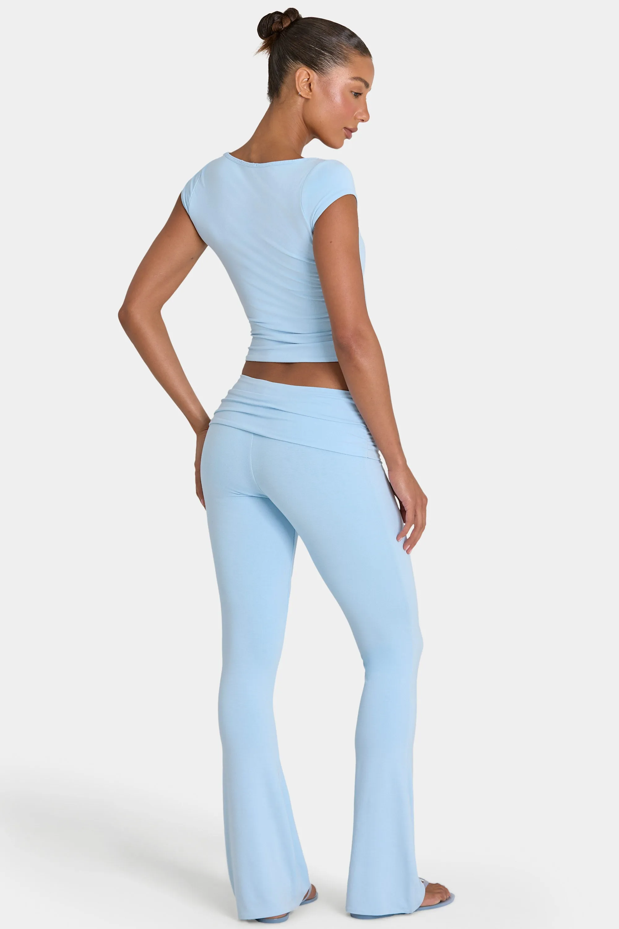 ButterCloud™ Flared Leggings in Sky sold by Bo + Tee product image thumbnail 2