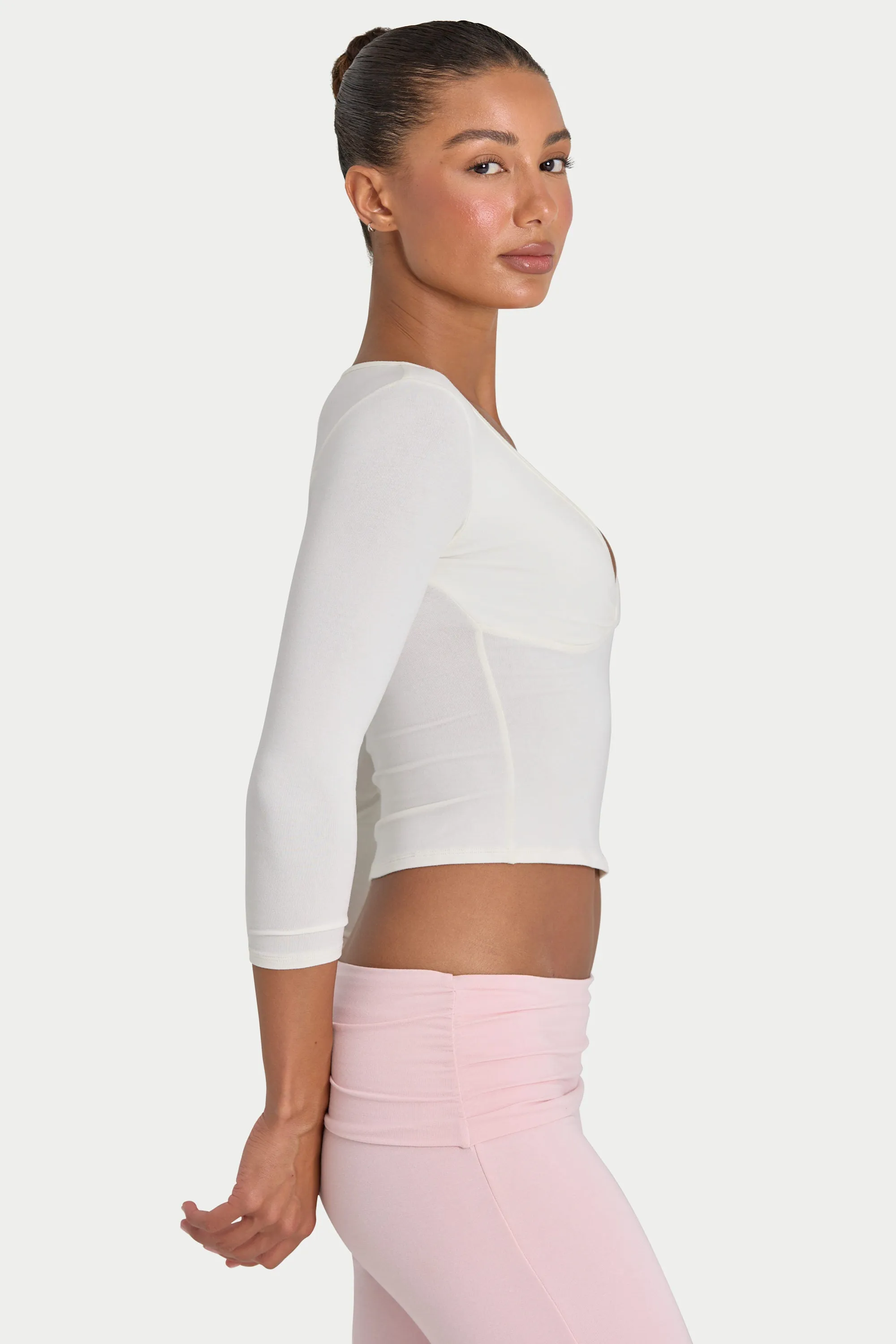 ButterCloud™ Crop Top in Marshmallow sold by Bo + Tee product image thumbnail 4