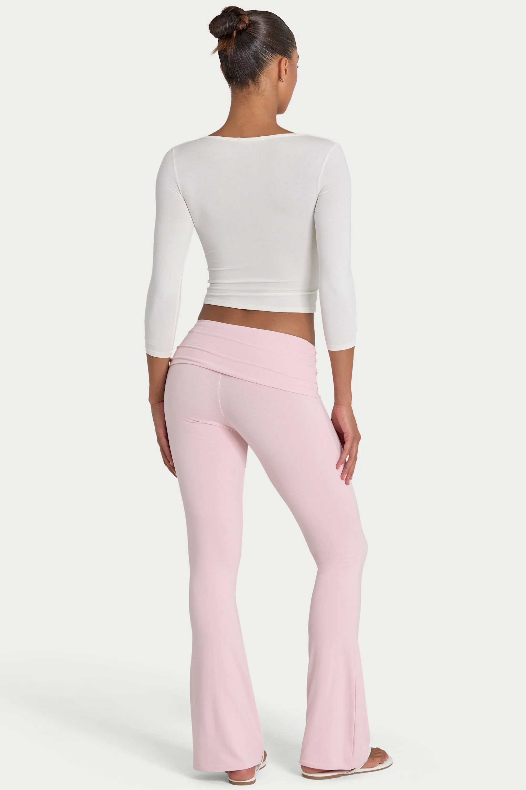 ButterCloud™ Flared Leggings in Blush sold by Bo + Tee product image thumbnail 2