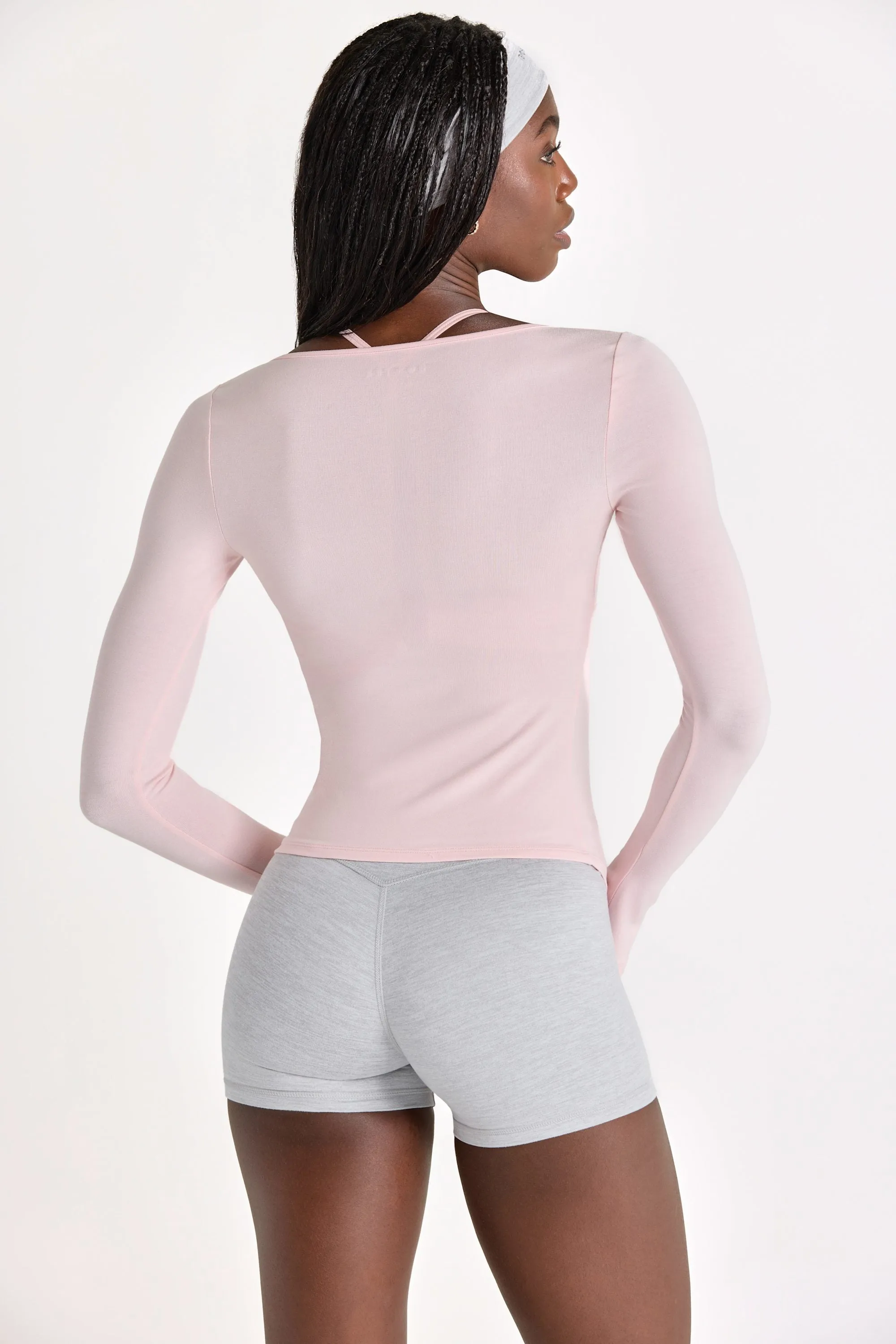 ButterCloud Tie-Front Top in Blush sold by Bo + Tee product image thumbnail 2