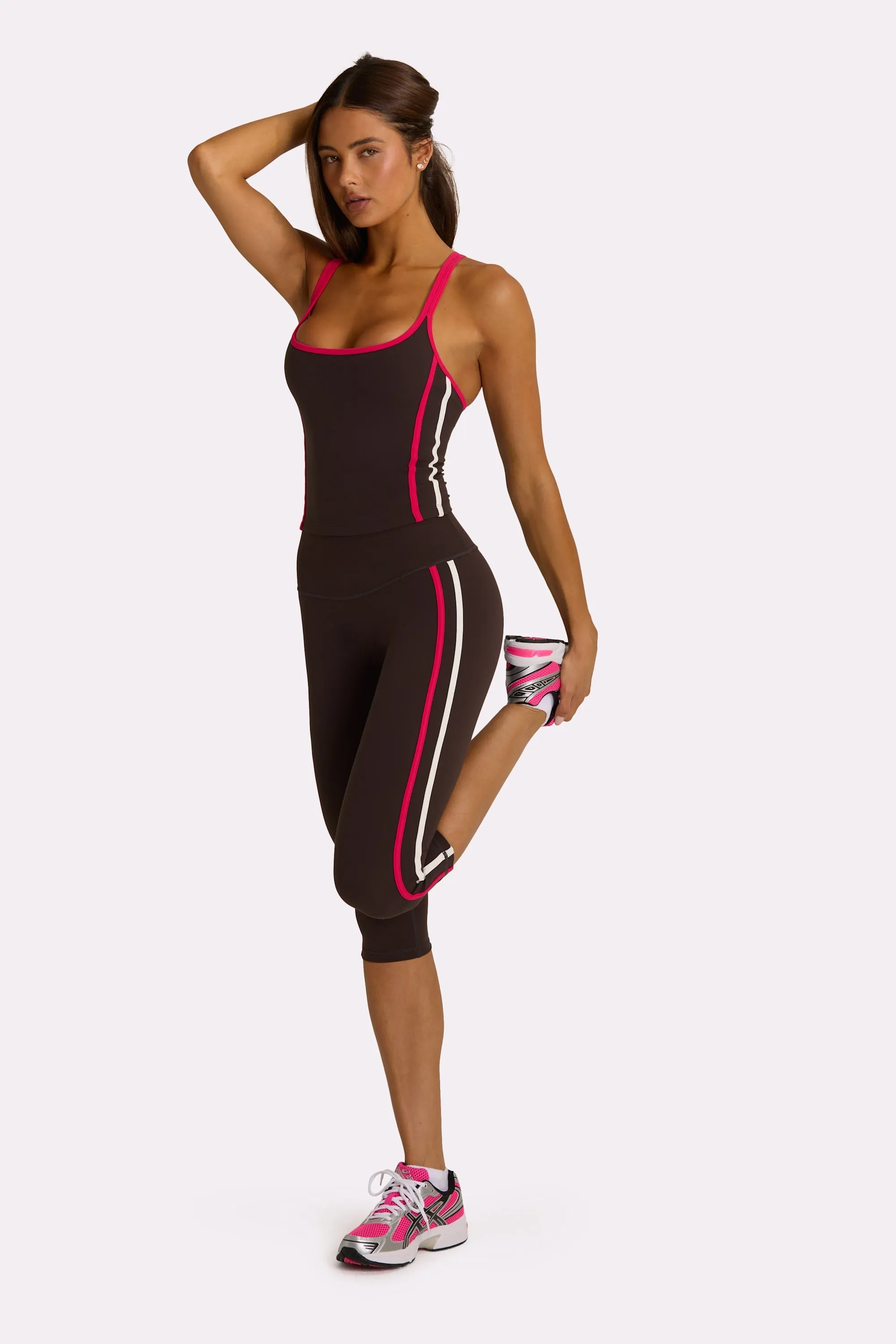 Soft Active Capri Leggings in Truffle sold by Bo + Tee