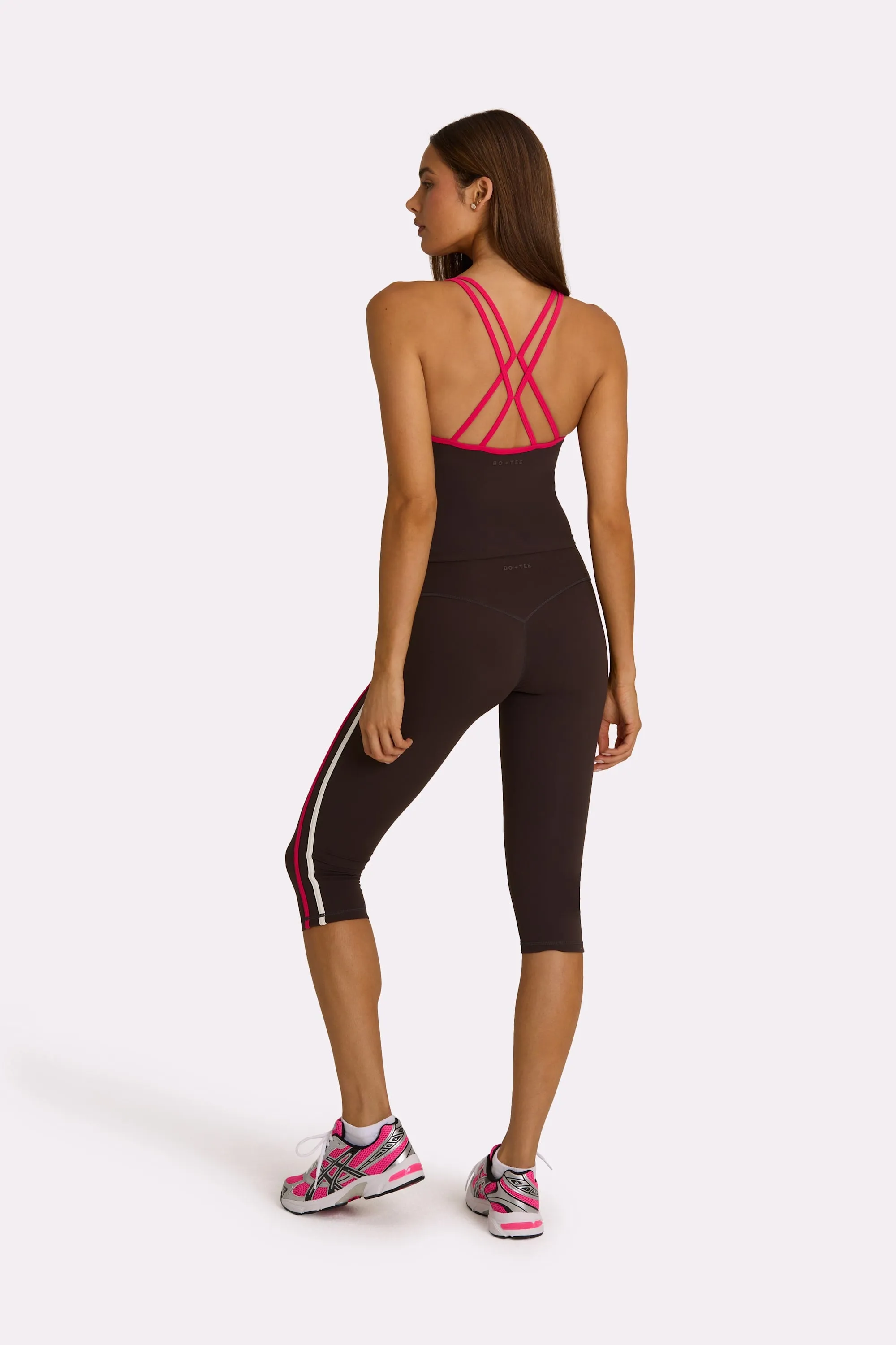 Soft Active Capri Leggings in Truffle sold by Bo + Tee product image thumbnail 2
