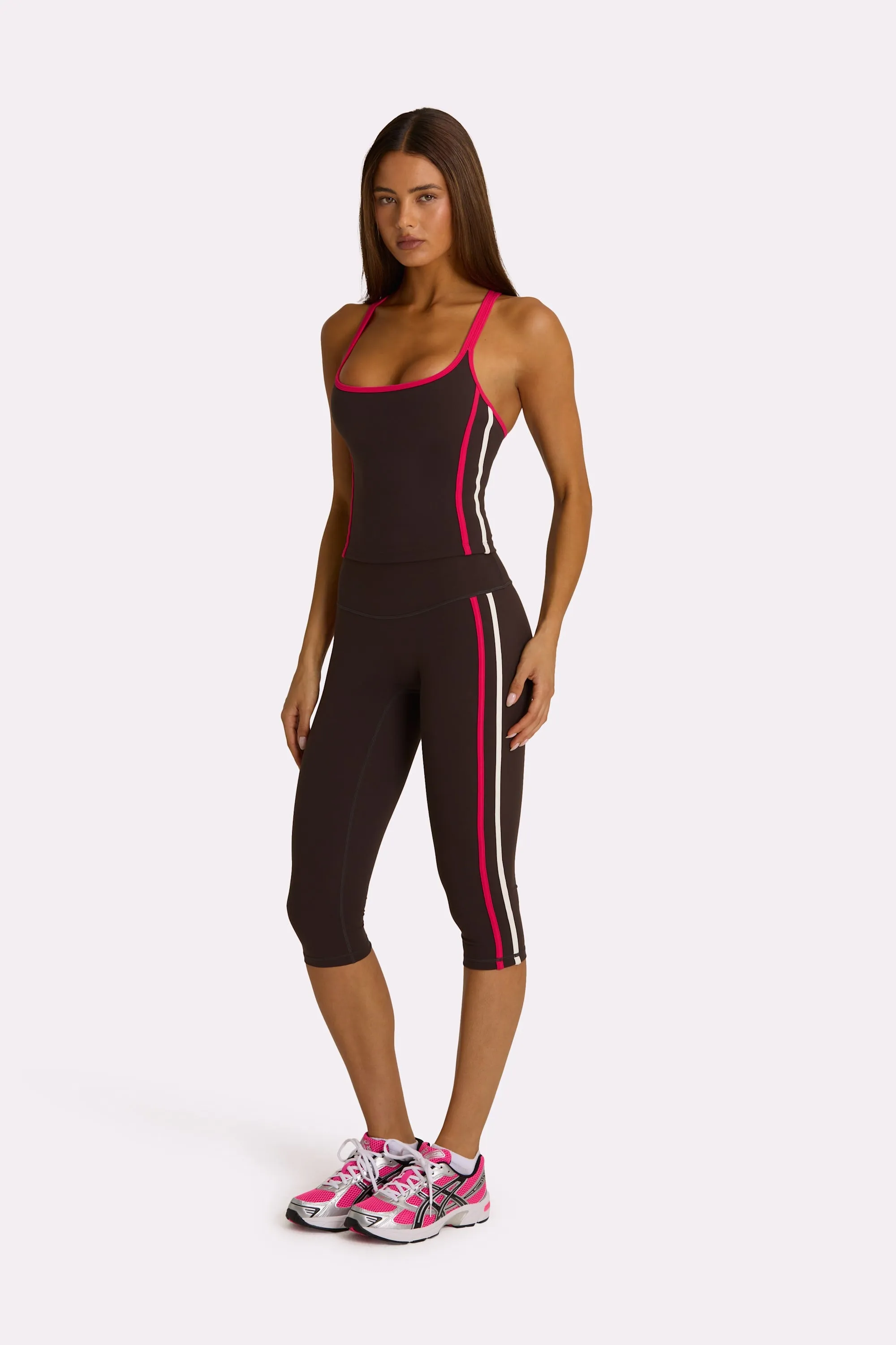 Soft Active Capri Leggings in Truffle sold by Bo + Tee product image thumbnail 5