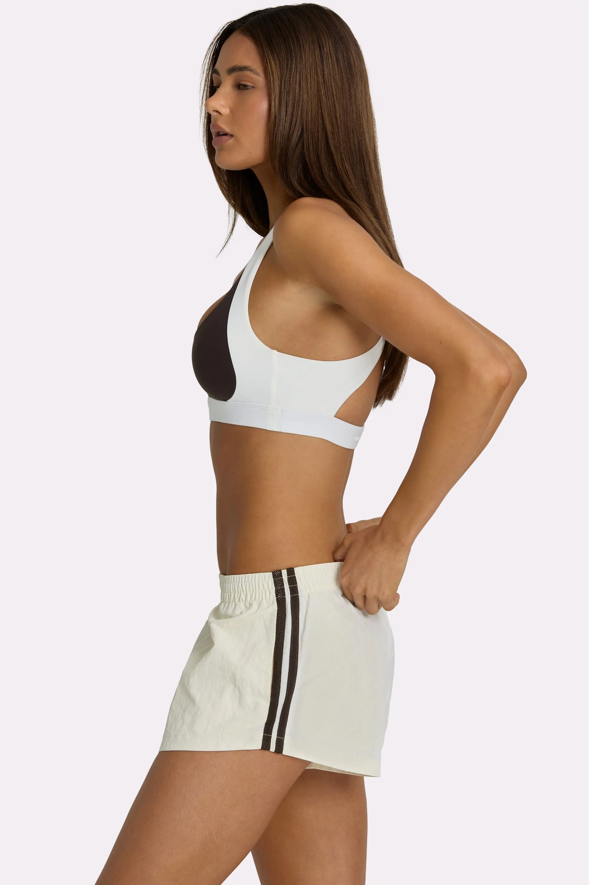 Soft Active High-Impact Sports Bra in Coconut sold by Bo + Tee product image thumbnail 3