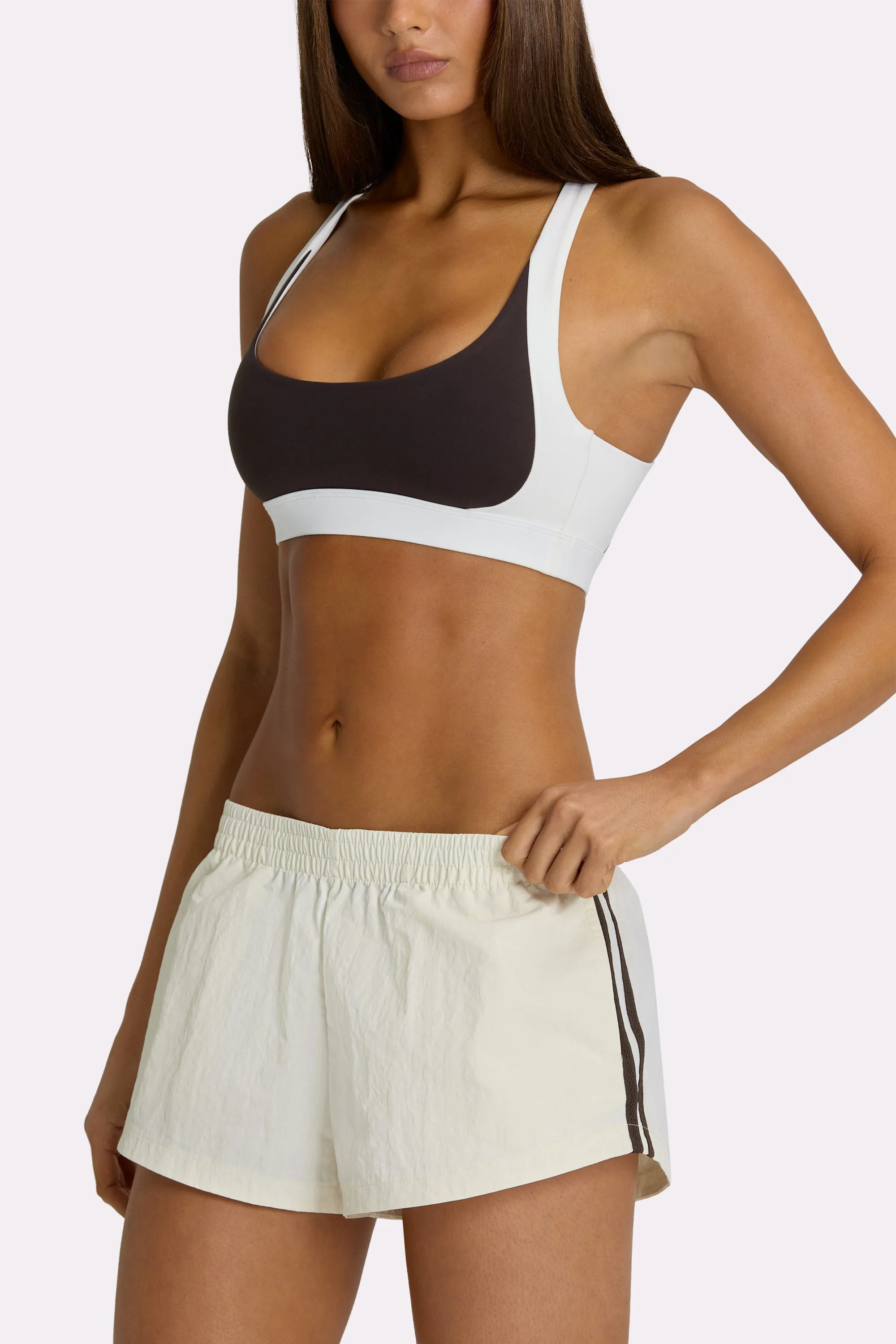 Soft Active High-Impact Sports Bra in Coconut sold by Bo + Tee product image thumbnail 4
