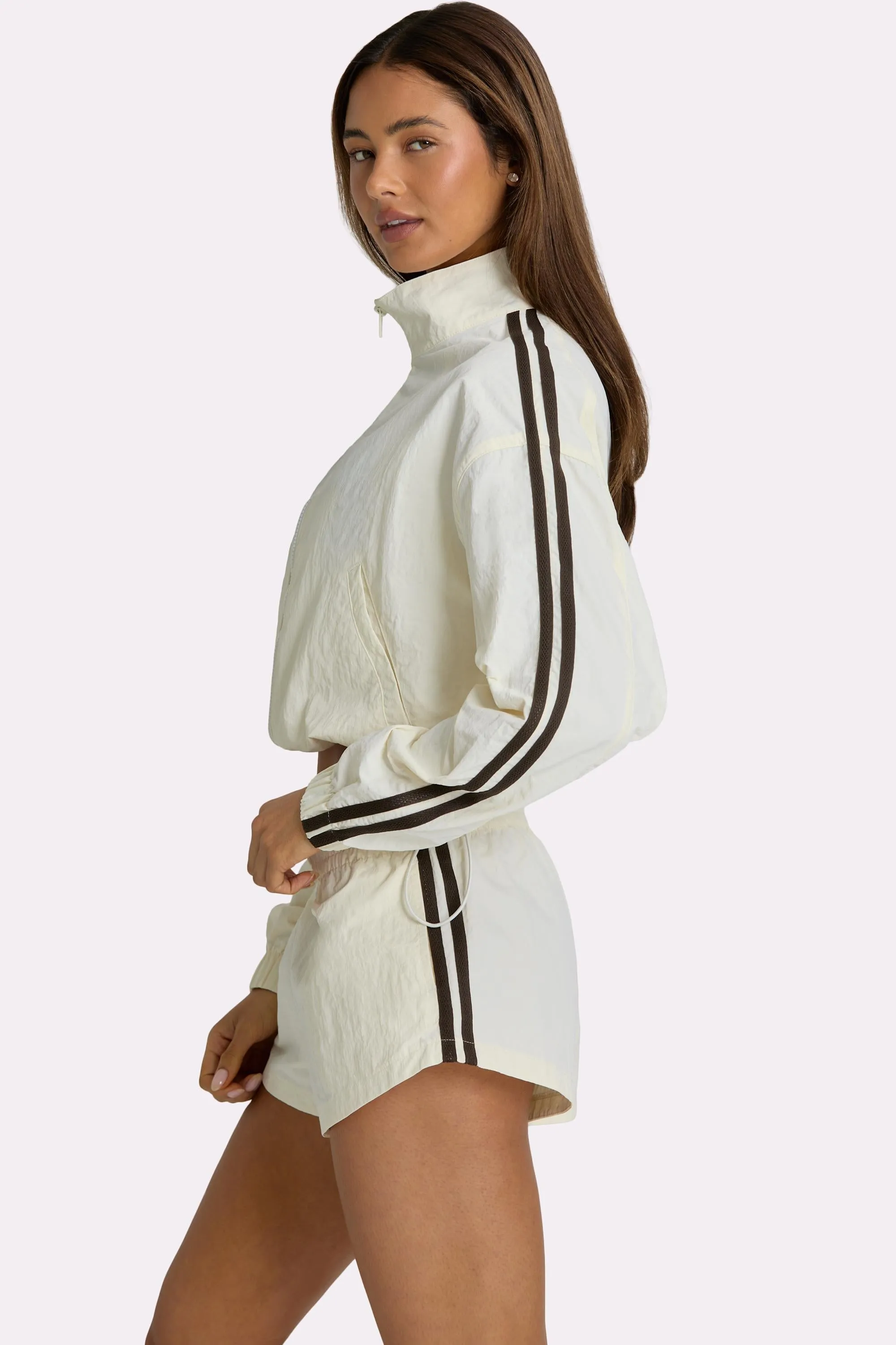 Woven Track Shorts in Coconut sold by Bo + Tee product image thumbnail 3