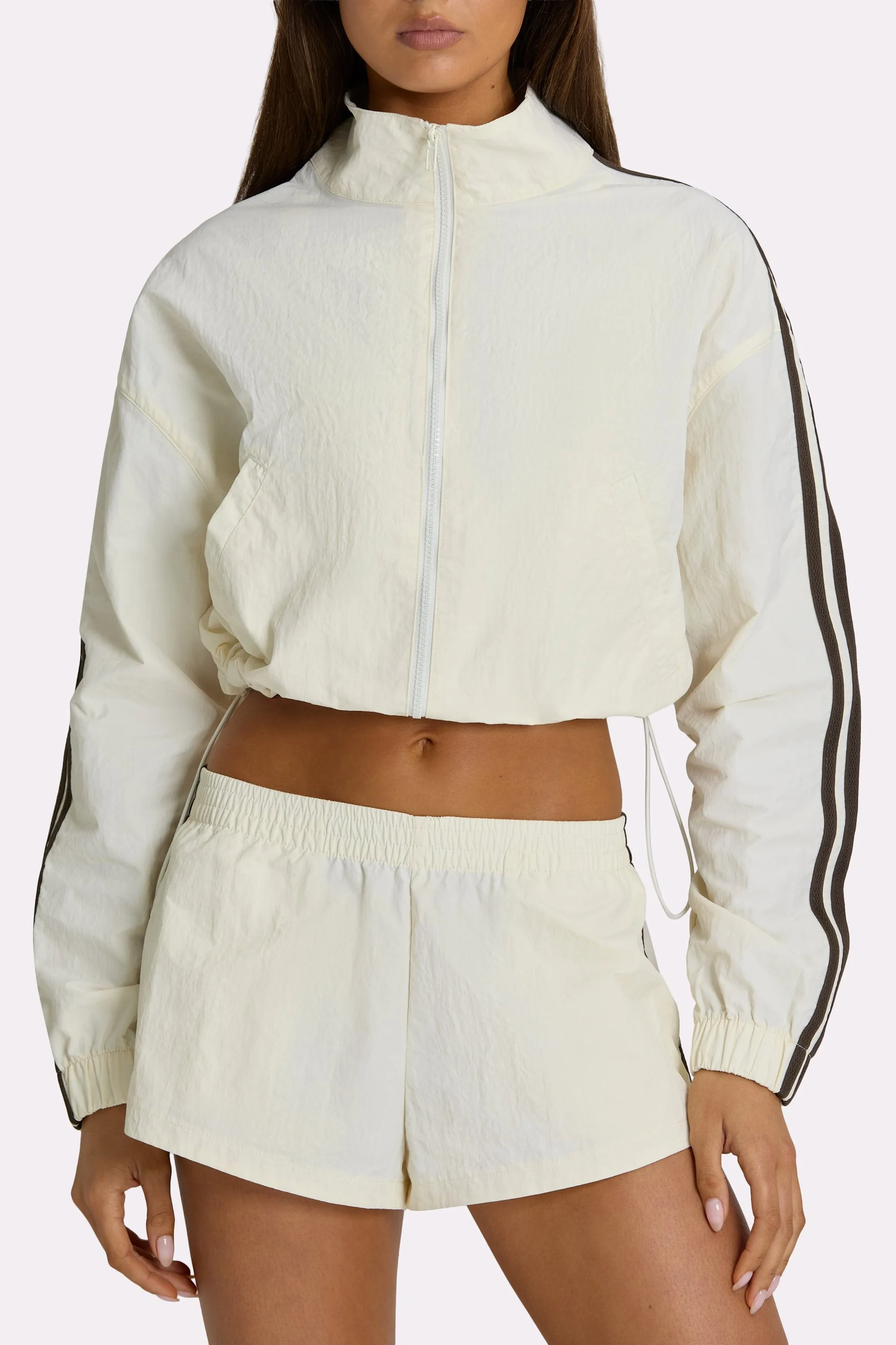 Woven Track Shorts in Coconut sold by Bo + Tee product image thumbnail 2