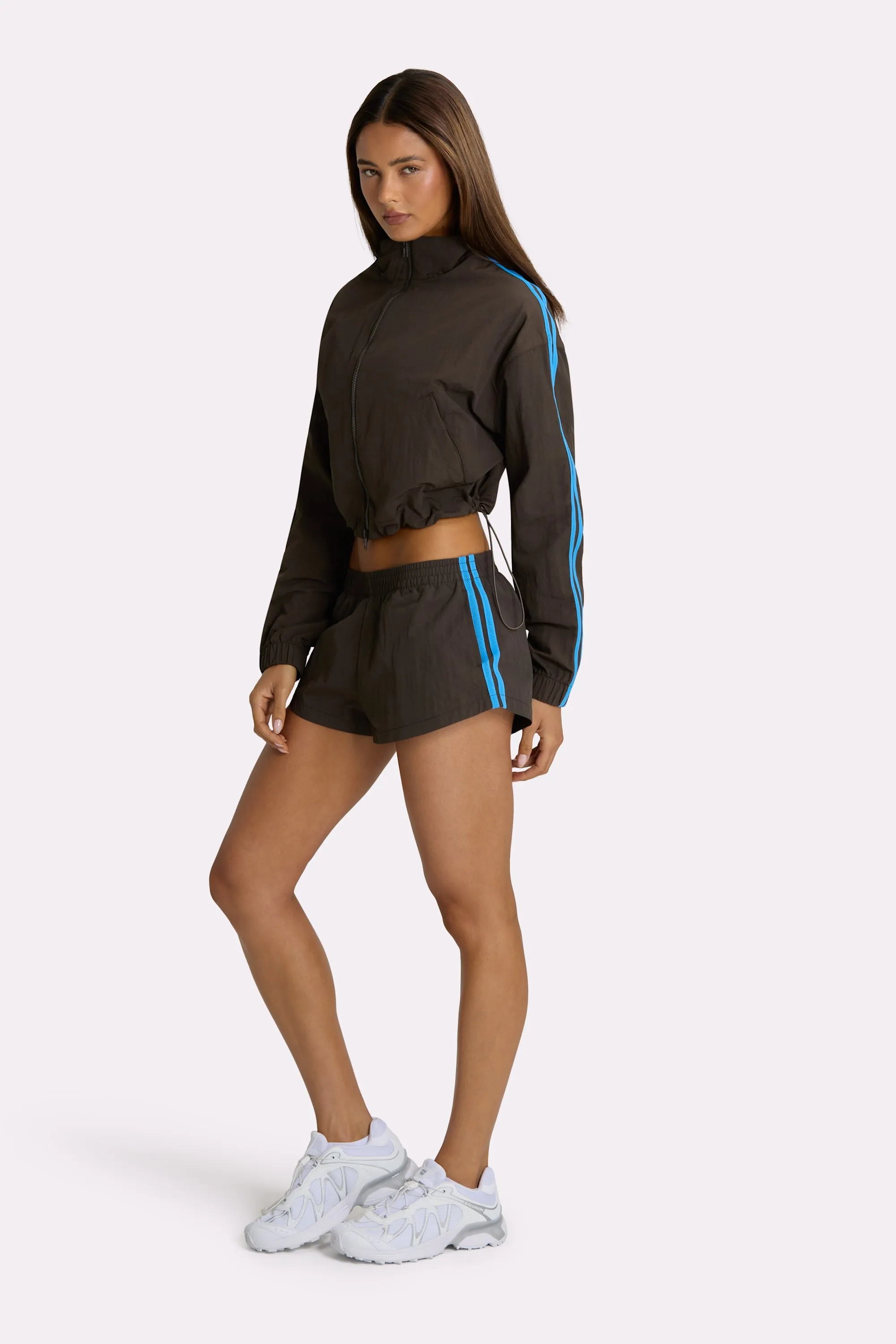 Woven Track Shorts in Truffle sold by Bo + Tee product image thumbnail 5