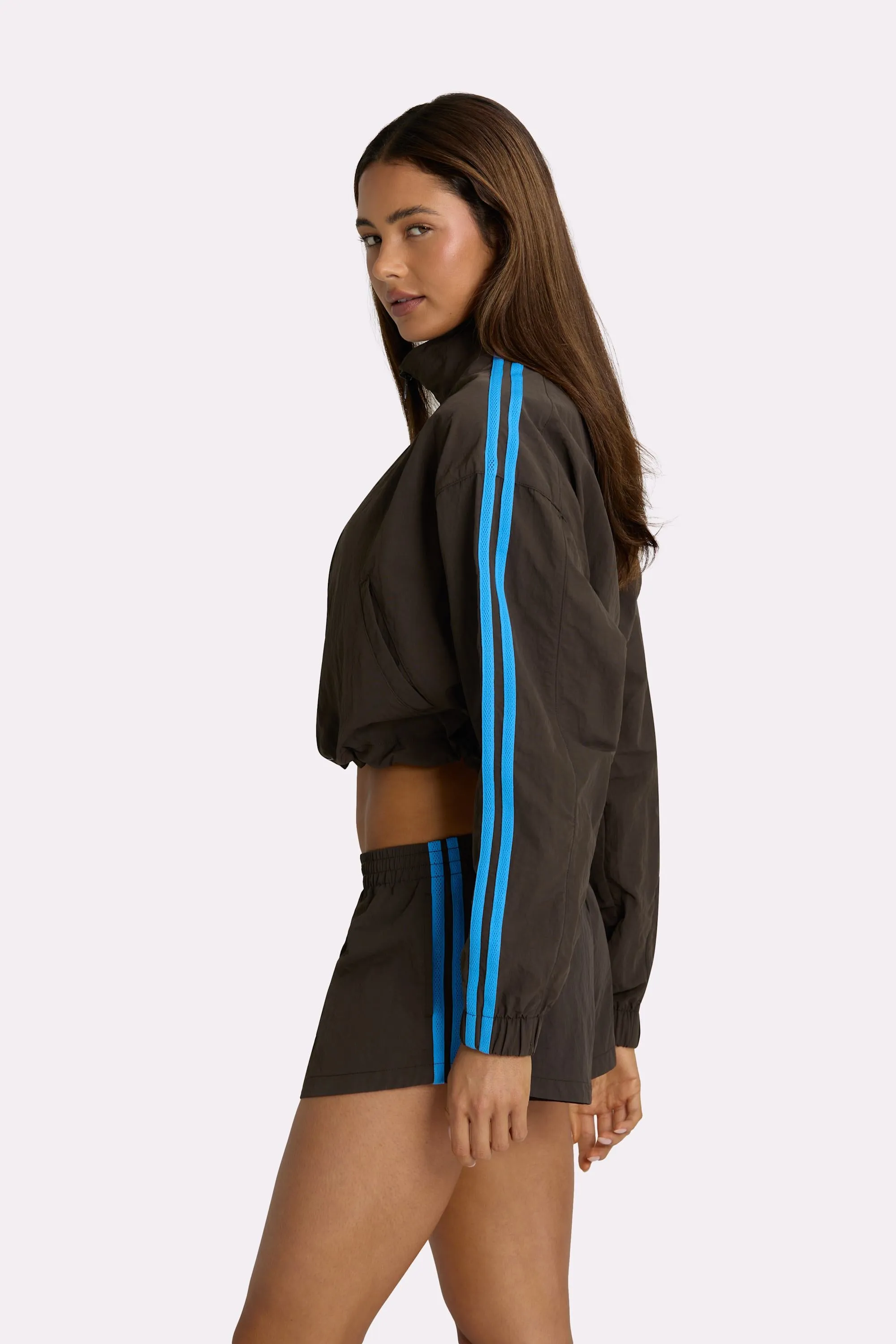 Woven Track Shorts in Truffle sold by Bo + Tee product image thumbnail 3
