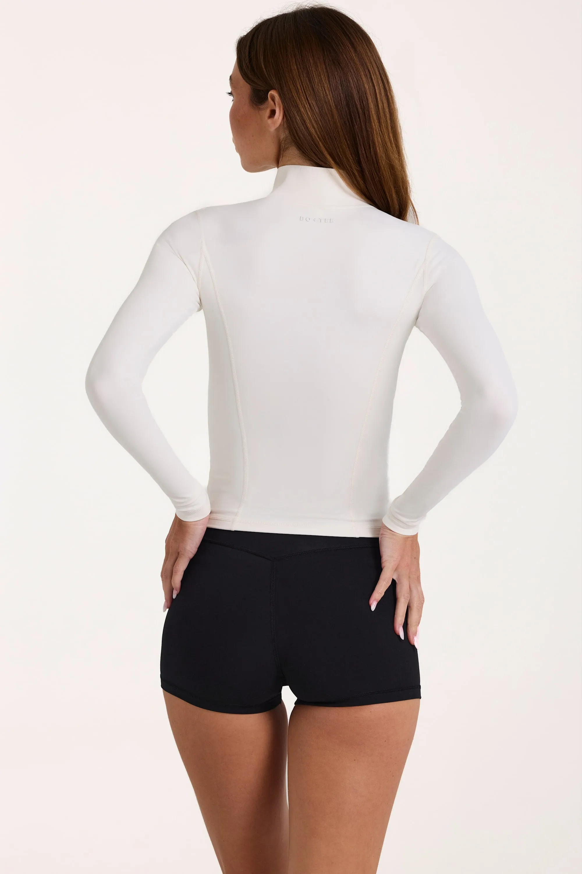 Soft Active Zip-Up Jacket in Coconut sold by Bo + Tee product image thumbnail 2