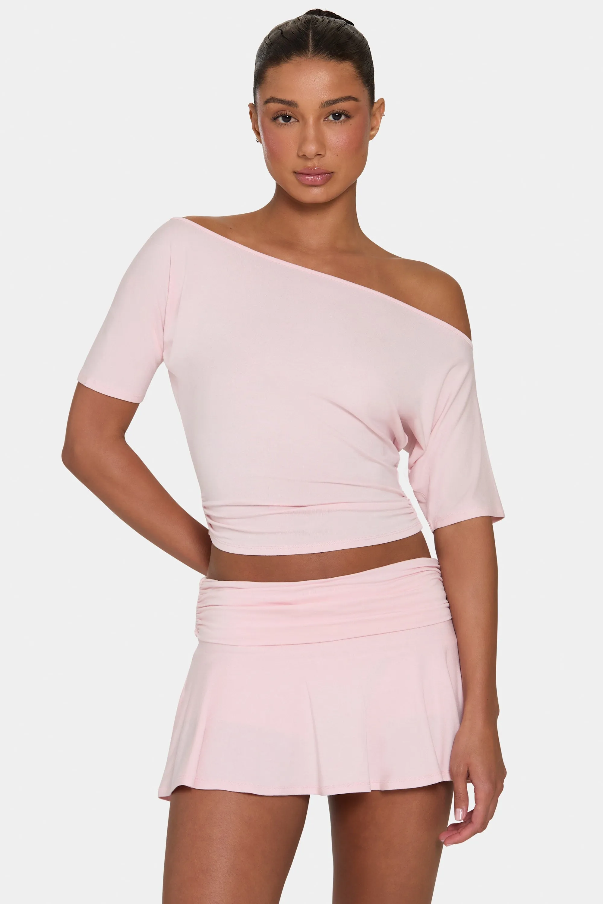 ButterCloud™ Mini Skort in Blush sold by Bo + Tee product image thumbnail 5