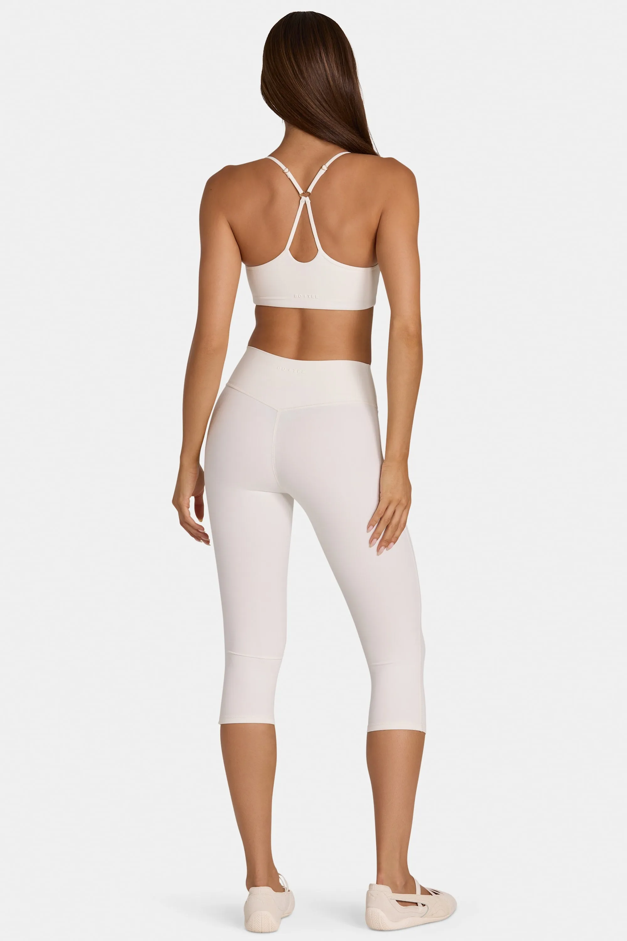 Soft Active Capri Leggings in Coconut sold by Bo + Tee product image thumbnail 2