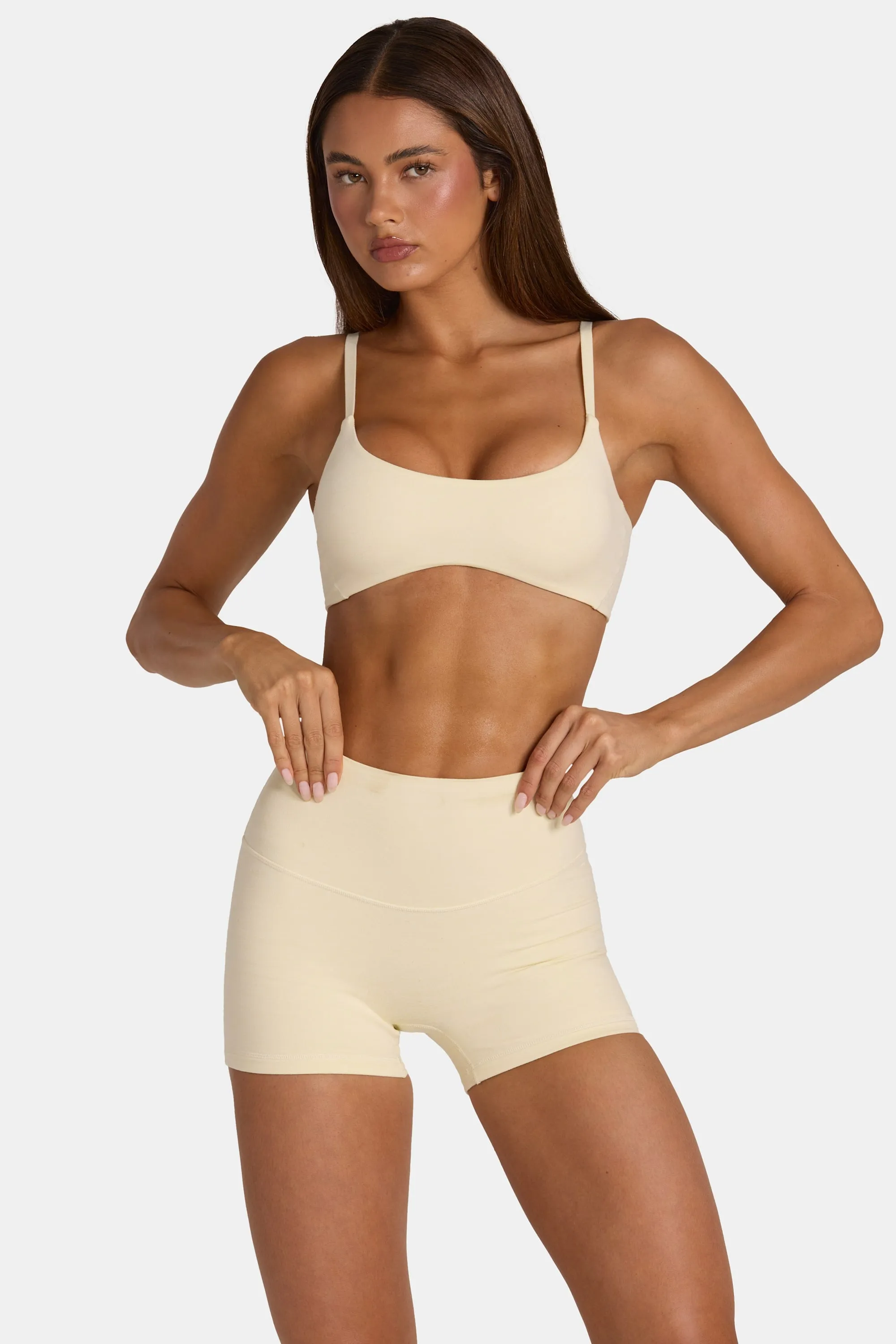 Soft Active Low-Impact Sports Bra in Lemon Marl sold by Bo + Tee product image thumbnail 5