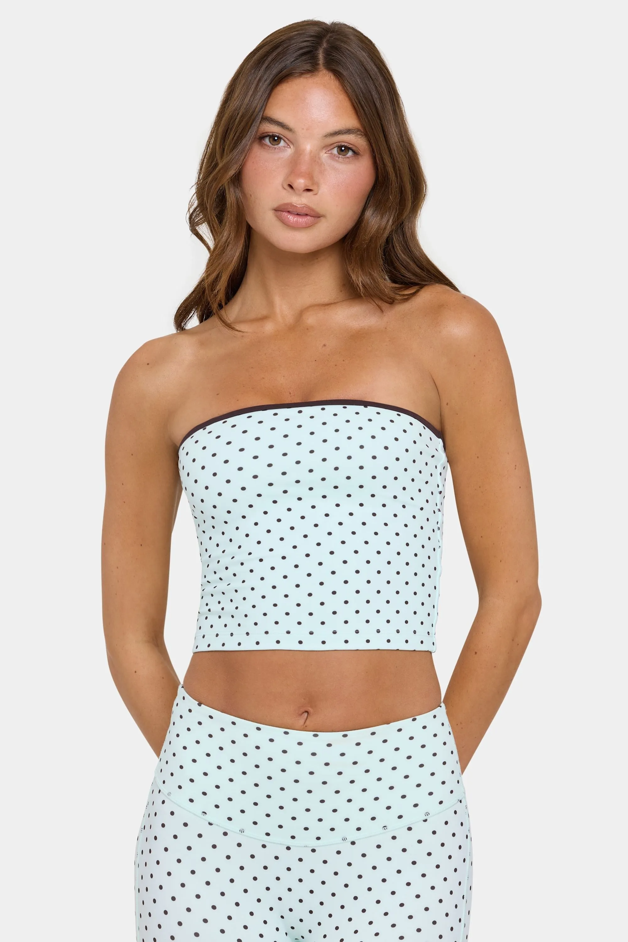 Soft Active Bandeau Top in Mint Chip sold by Bo + Tee product image thumbnail 5