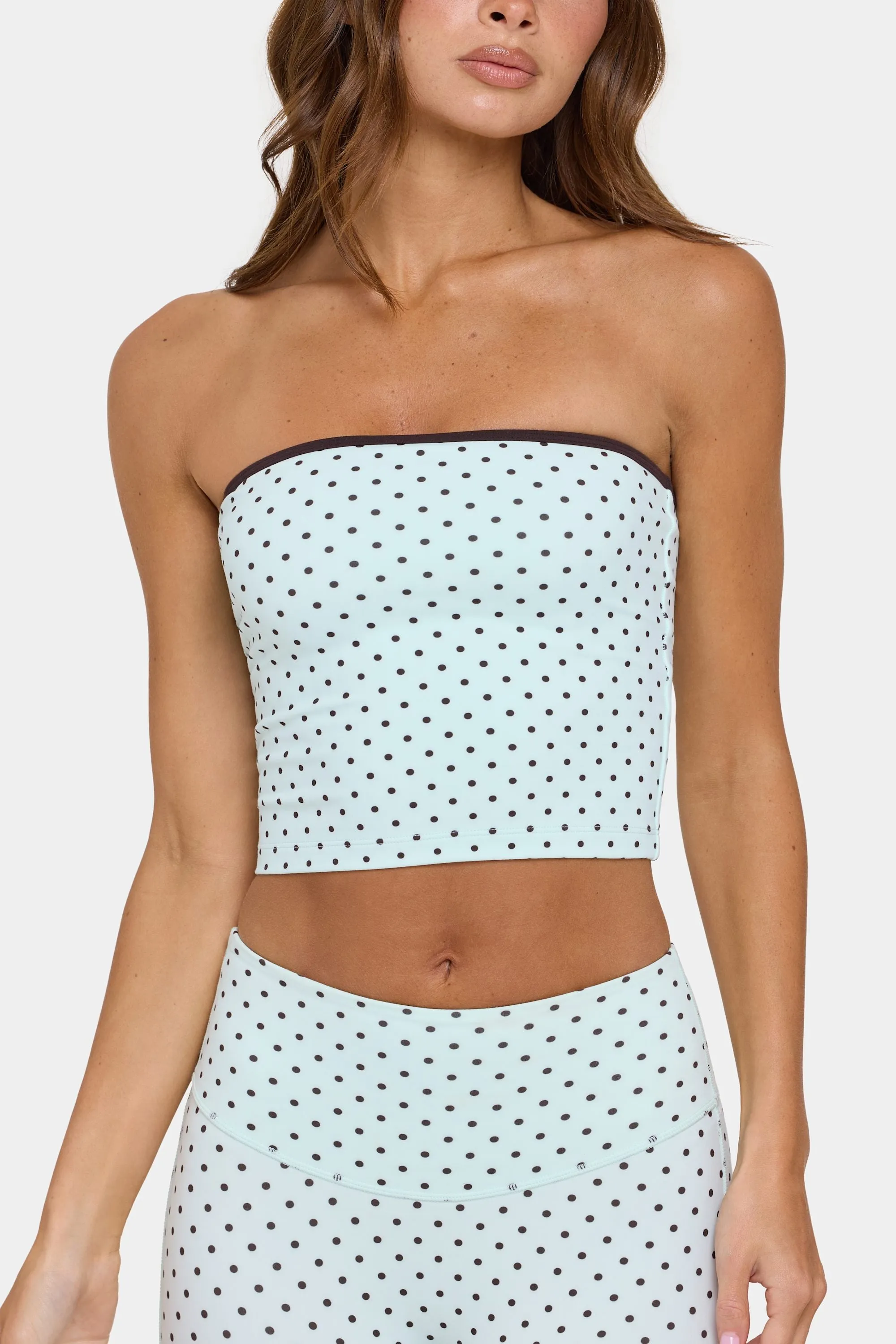Soft Active Bandeau Top in Mint Chip sold by Bo + Tee product image thumbnail 2