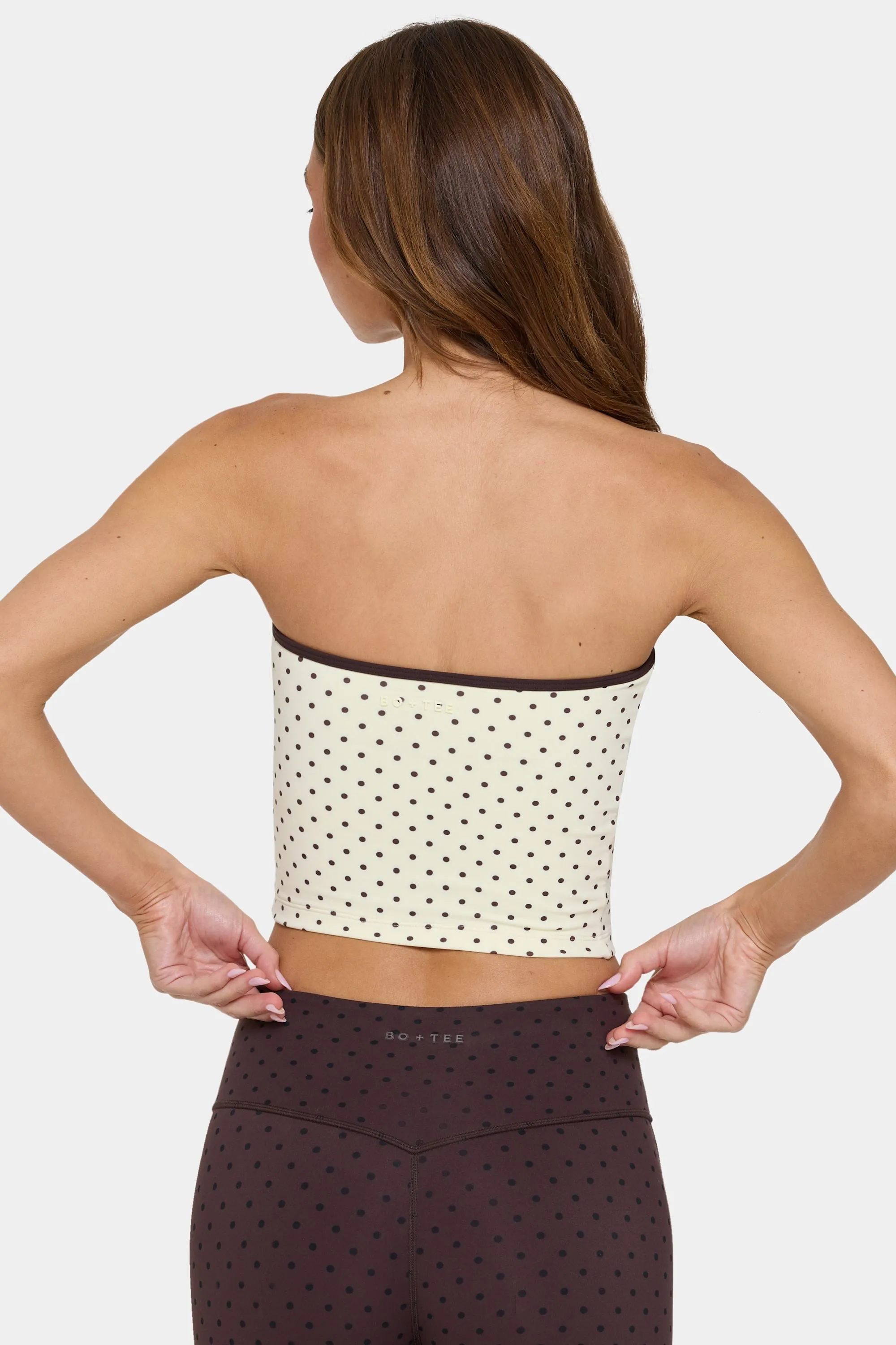 Soft Active Bandeau Top in Cookie Butter sold by Bo + Tee product image thumbnail 3