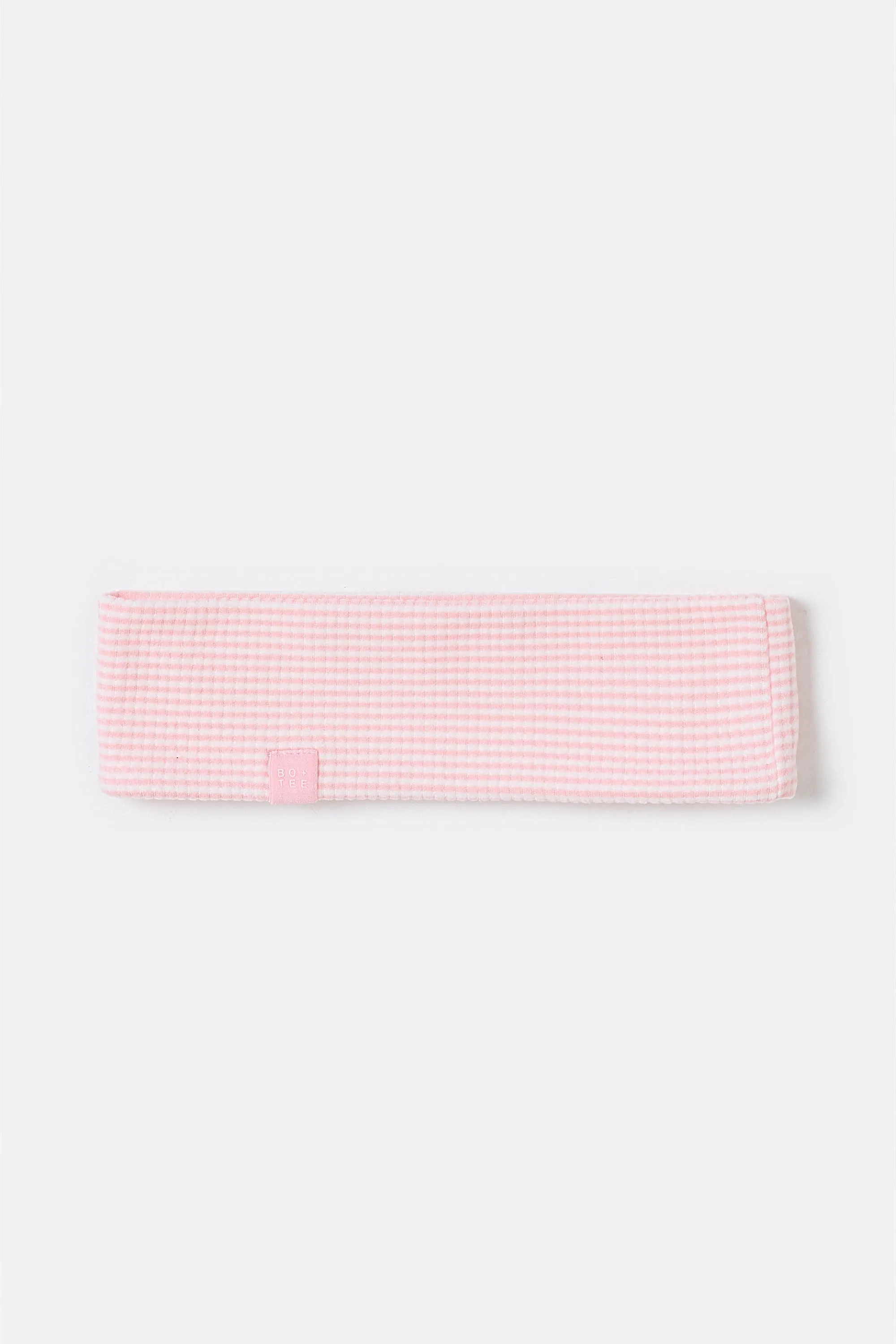 Ribbed Jersey Headband in Peach Stripe sold by Bo + Tee product image thumbnail 2
