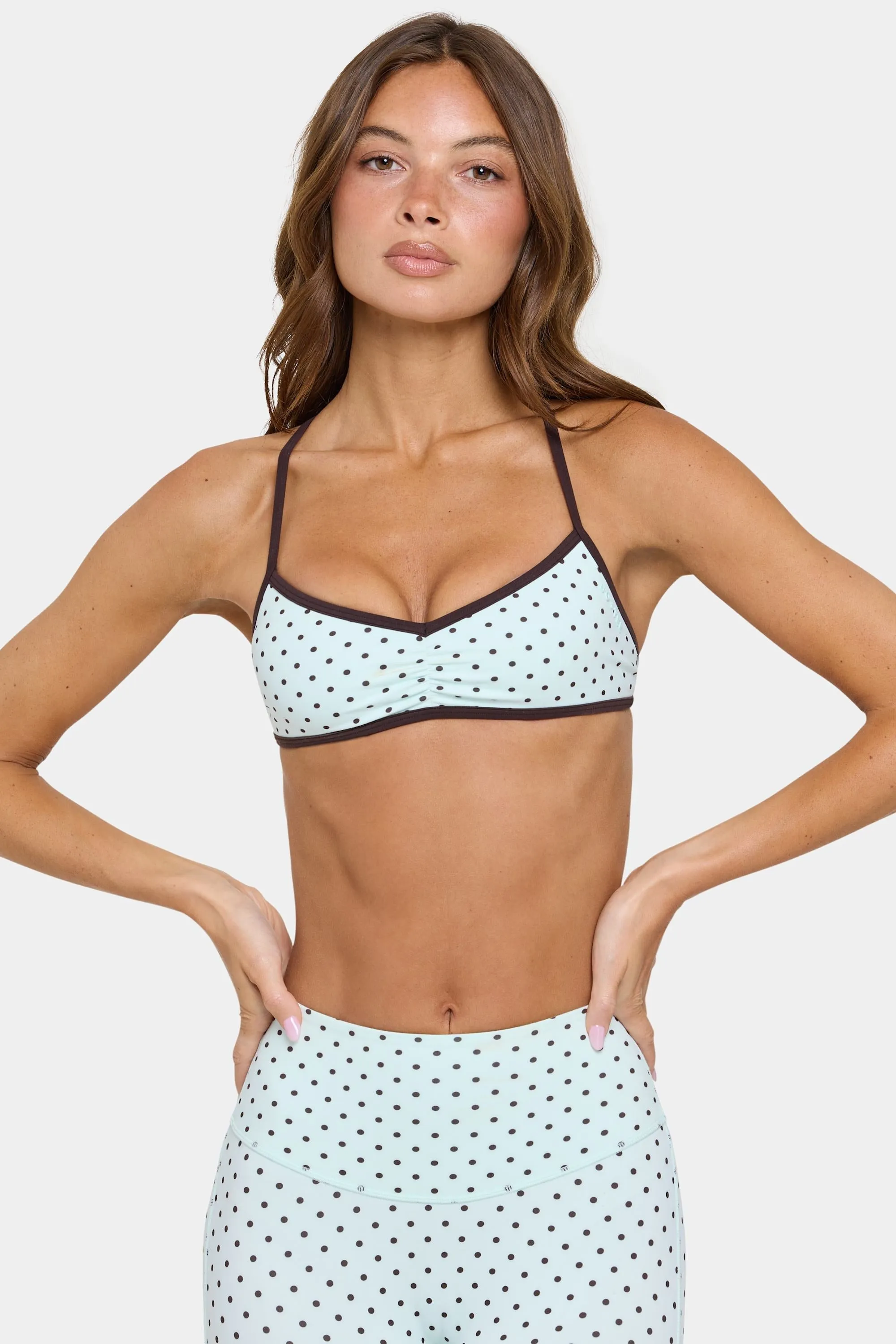 Soft Active Low-Impact Sports Bra in Mint Chip sold by Bo + Tee product image thumbnail 5